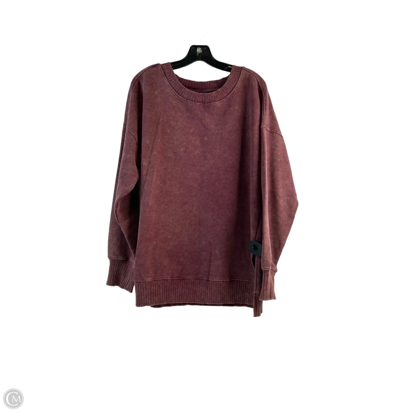 Sweatshirt Crewneck By So In Maroon, Size: M