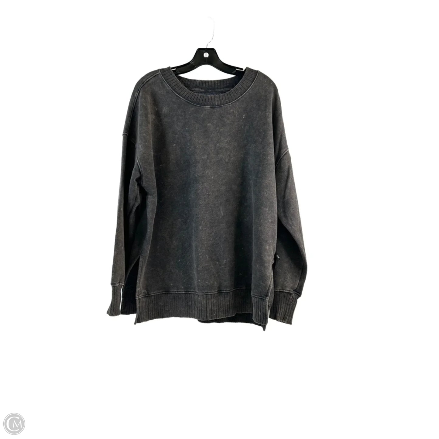 Sweatshirt Crewneck By So In Grey, Size: M