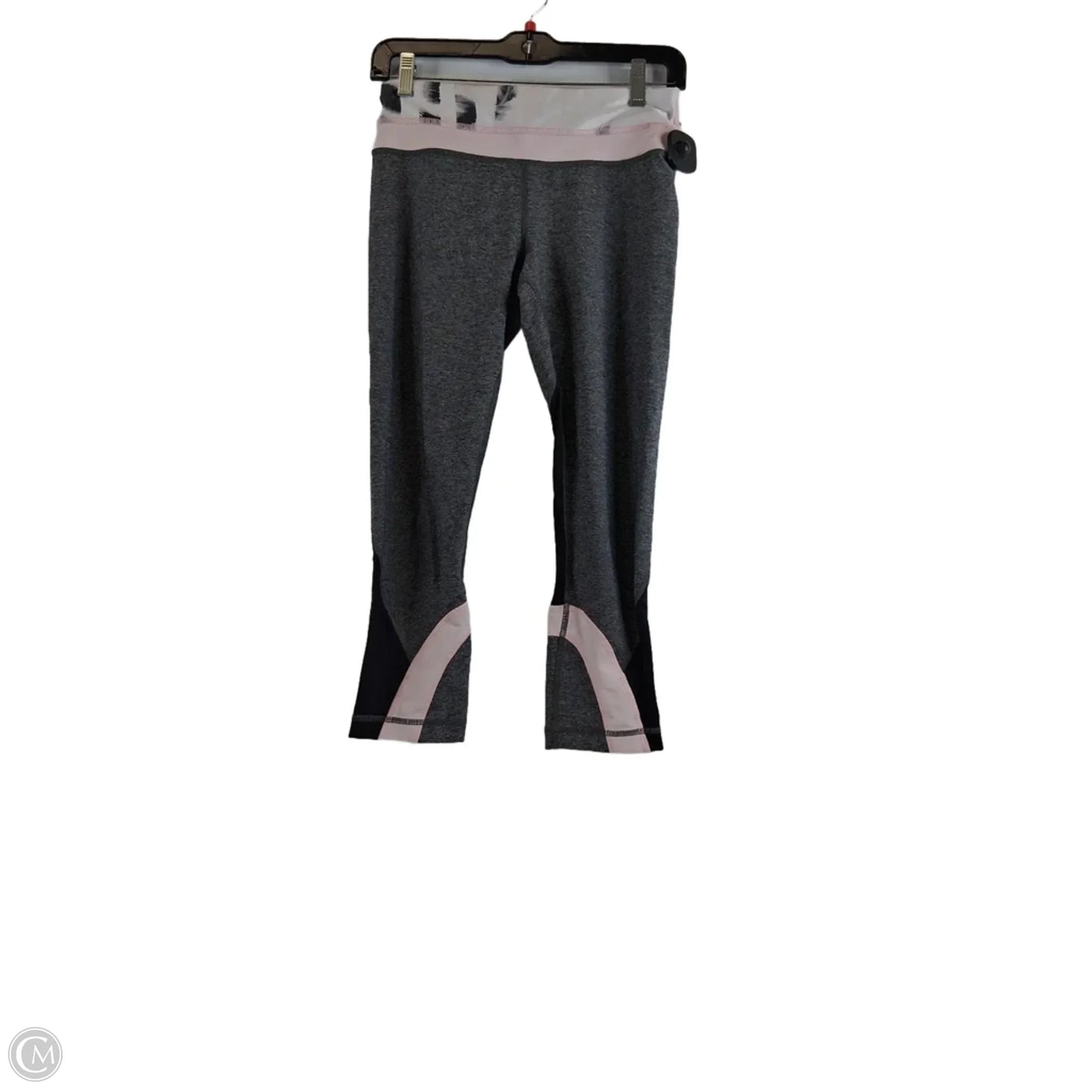 Athletic Leggings By Lululemon In Grey & Pink, Size: 6