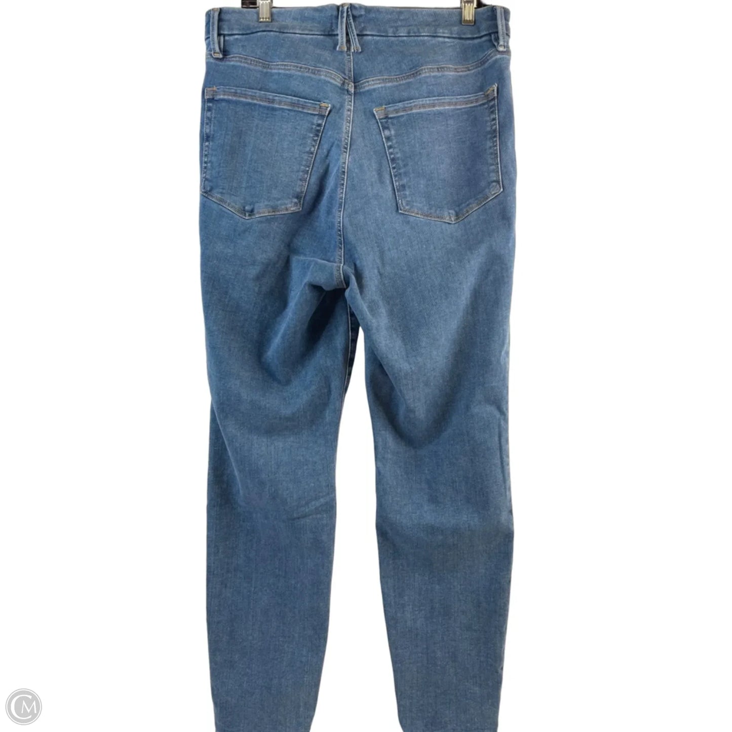 Jeans Straight By Good American In Blue Denim, Size: 14