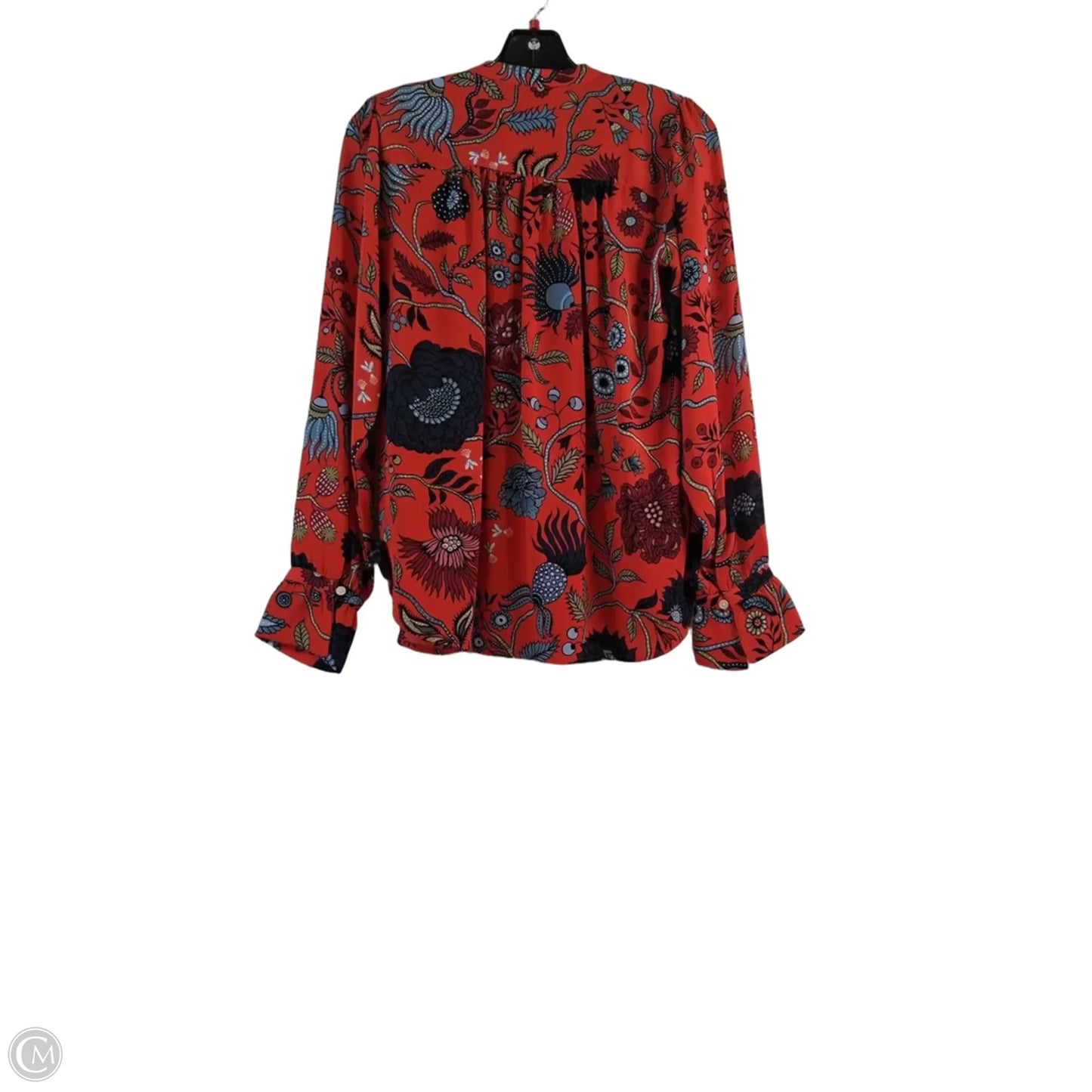 Top Long Sleeve By Loft In Blue & Orange, Size: Xs