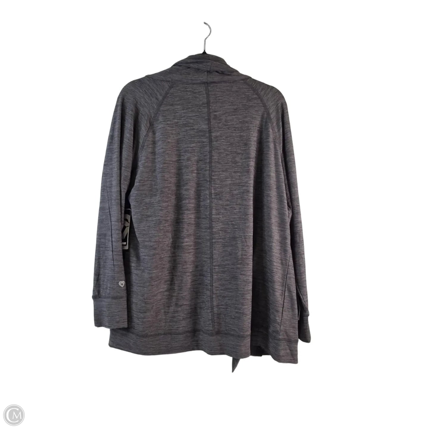 Athletic Top Long Sleeve Collar By Colosseum In Grey, Size: M