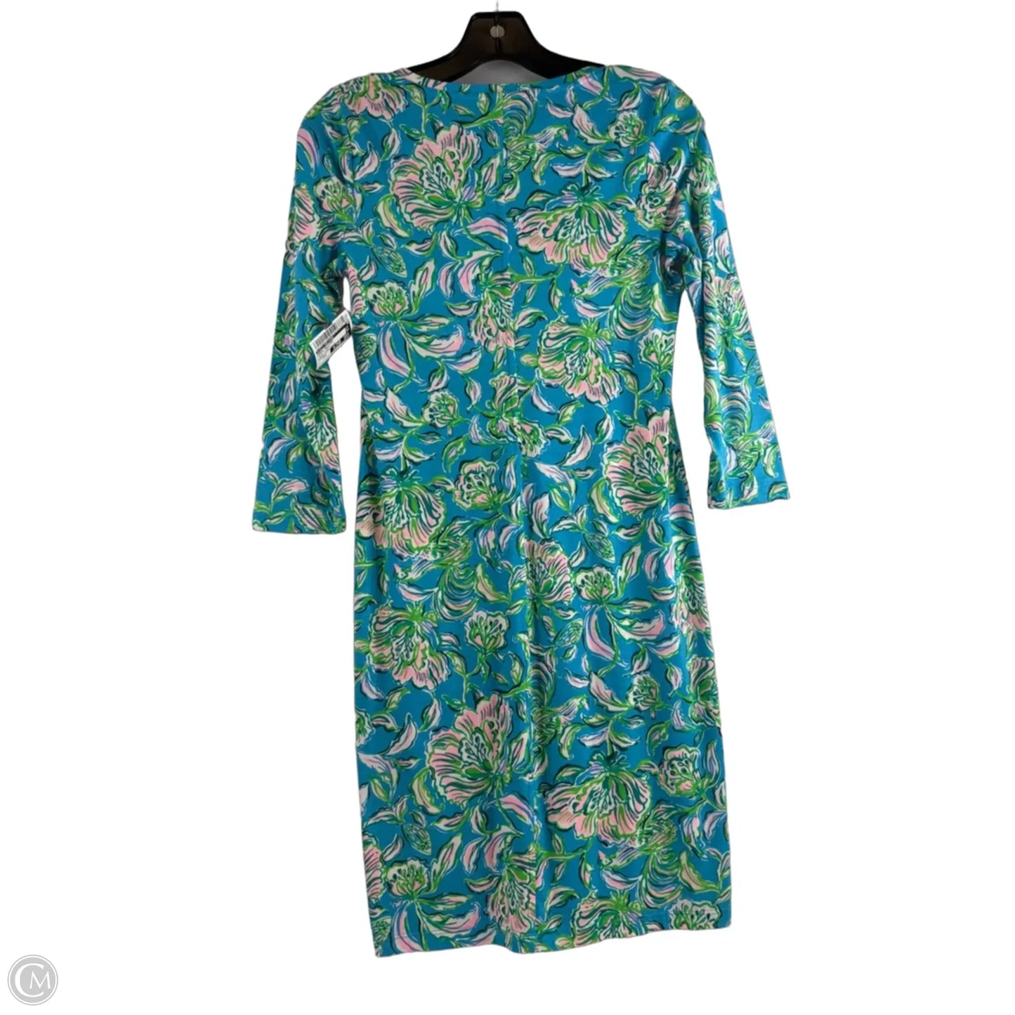 Dress Designer By Lilly Pulitzer In Blue & Green, Size: Xxs