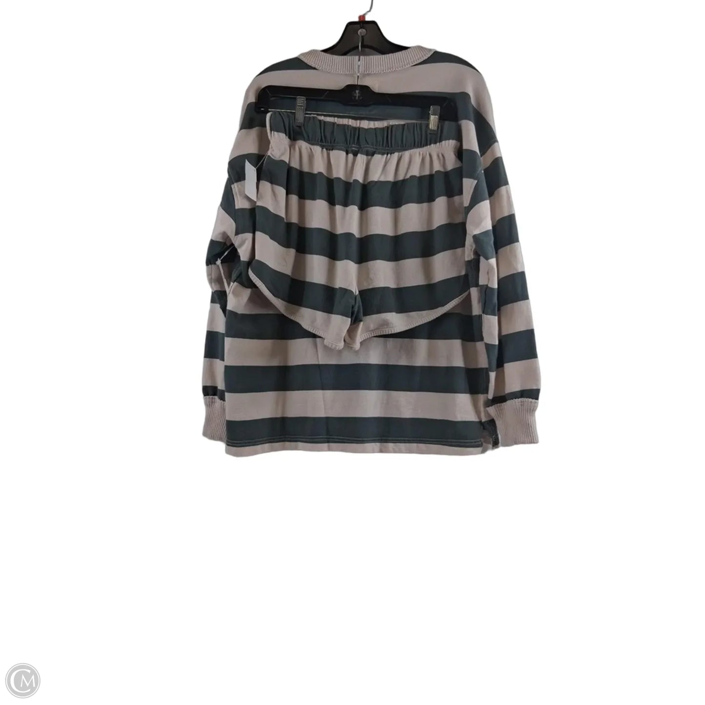 Lounge Set Shorts By Aerie In Striped Pattern, Size: S