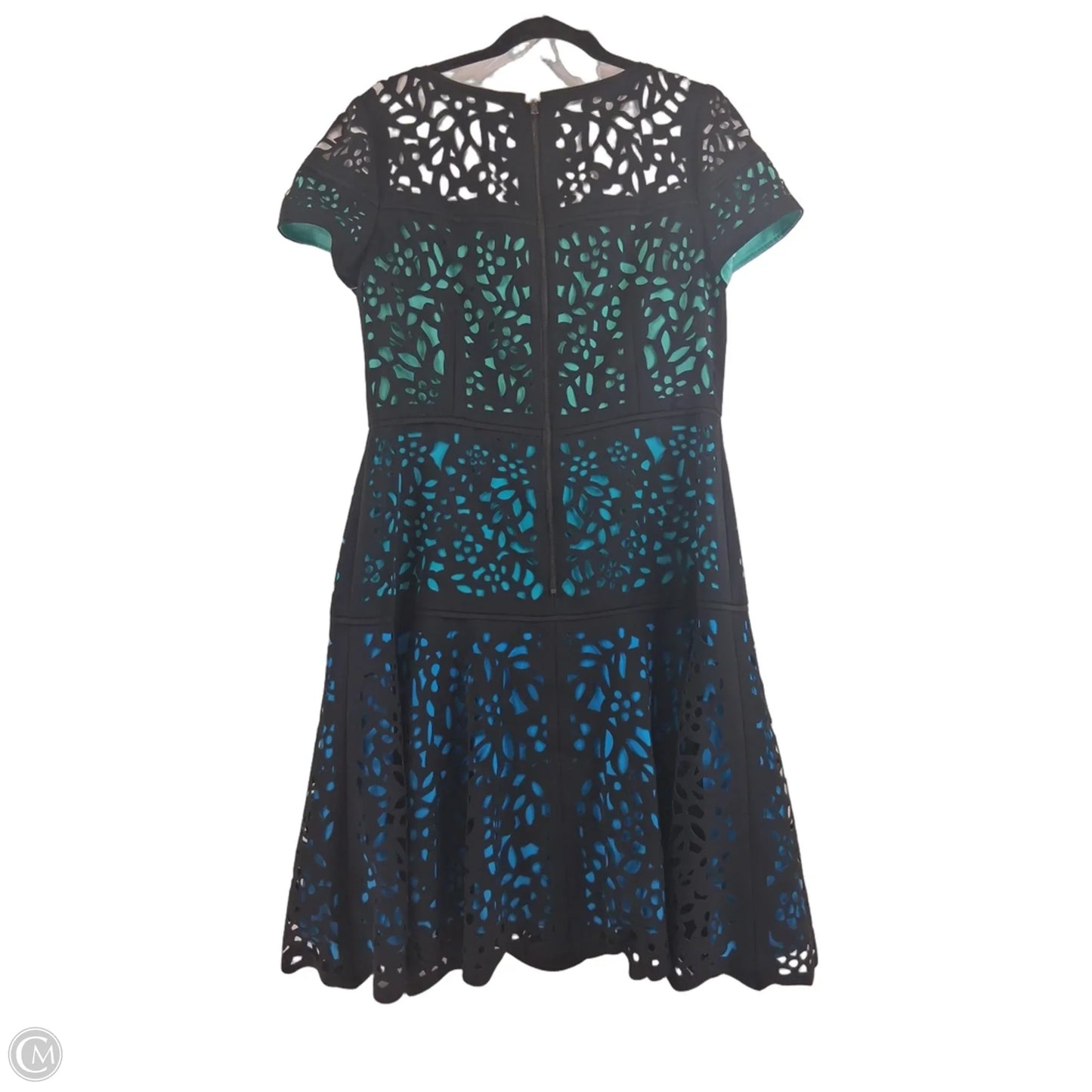 Dress Casual Midi By Focus In Black & Blue, Size: M