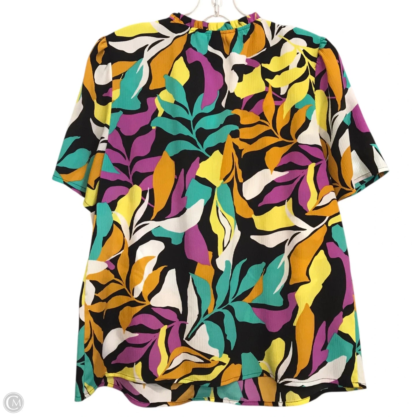 Top Short Sleeve By Nine West In Multi-colored, Size: L