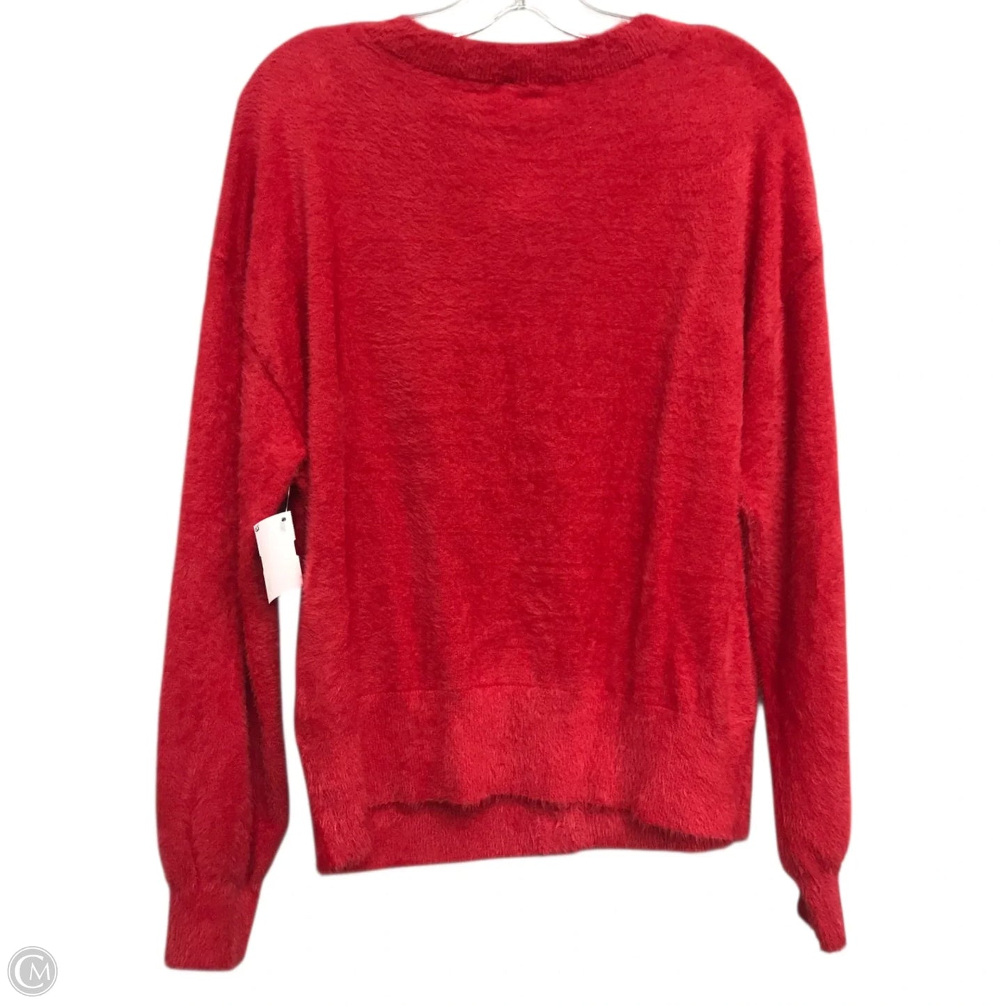Sweater Cardigan By Abound In Red, Size: M