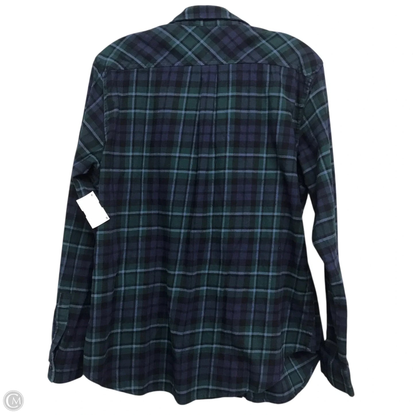 Top Long Sleeve By Weatherproof In Blue & Green, Size: Xl