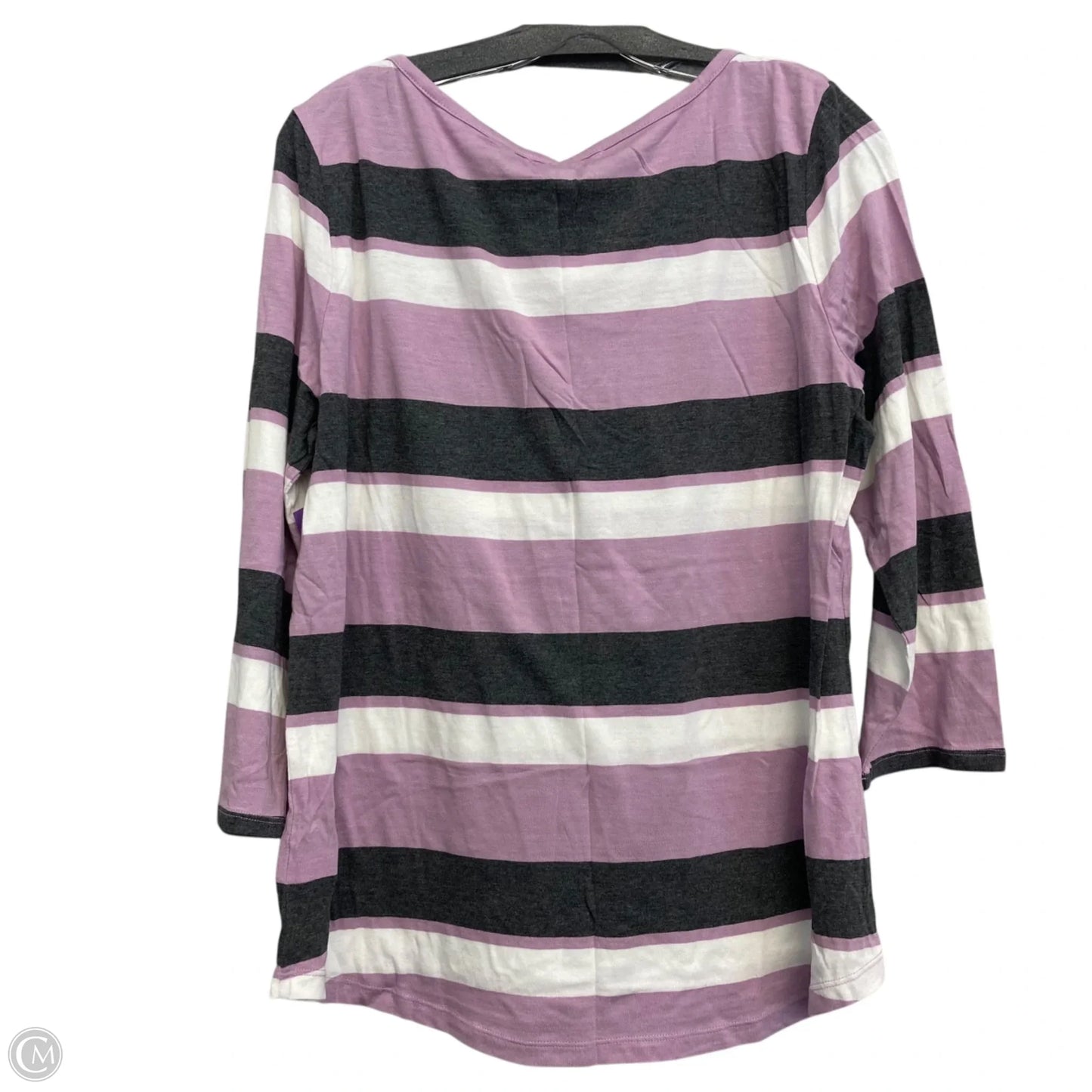 Top Long Sleeve By Liz Claiborne In Purple, Size: Xl