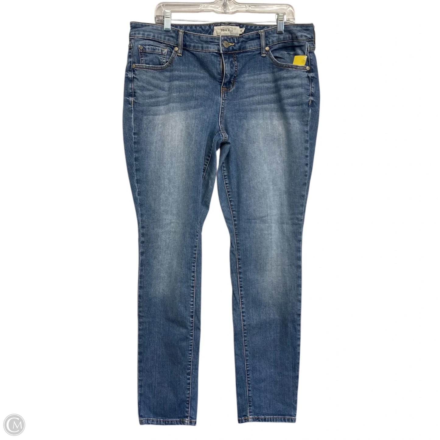 Jeans Skinny By Torrid In Blue Denim, Size: 16