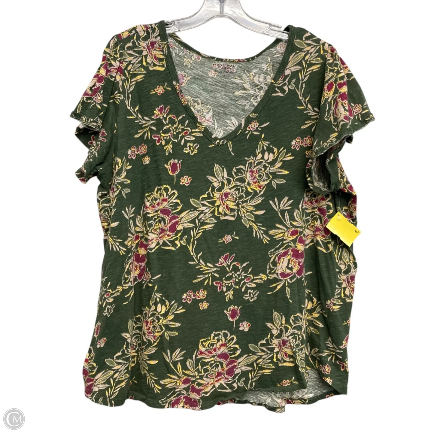 Top Short Sleeve Basic By Torrid In Green, Size: 2x