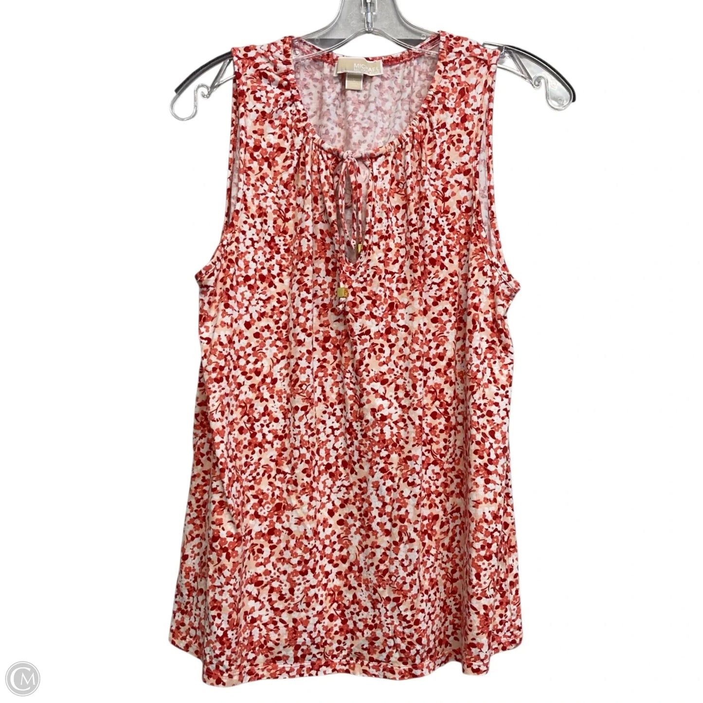 Top Sleeveless Basic By Michael By Michael Kors In Floral Print, Size: L