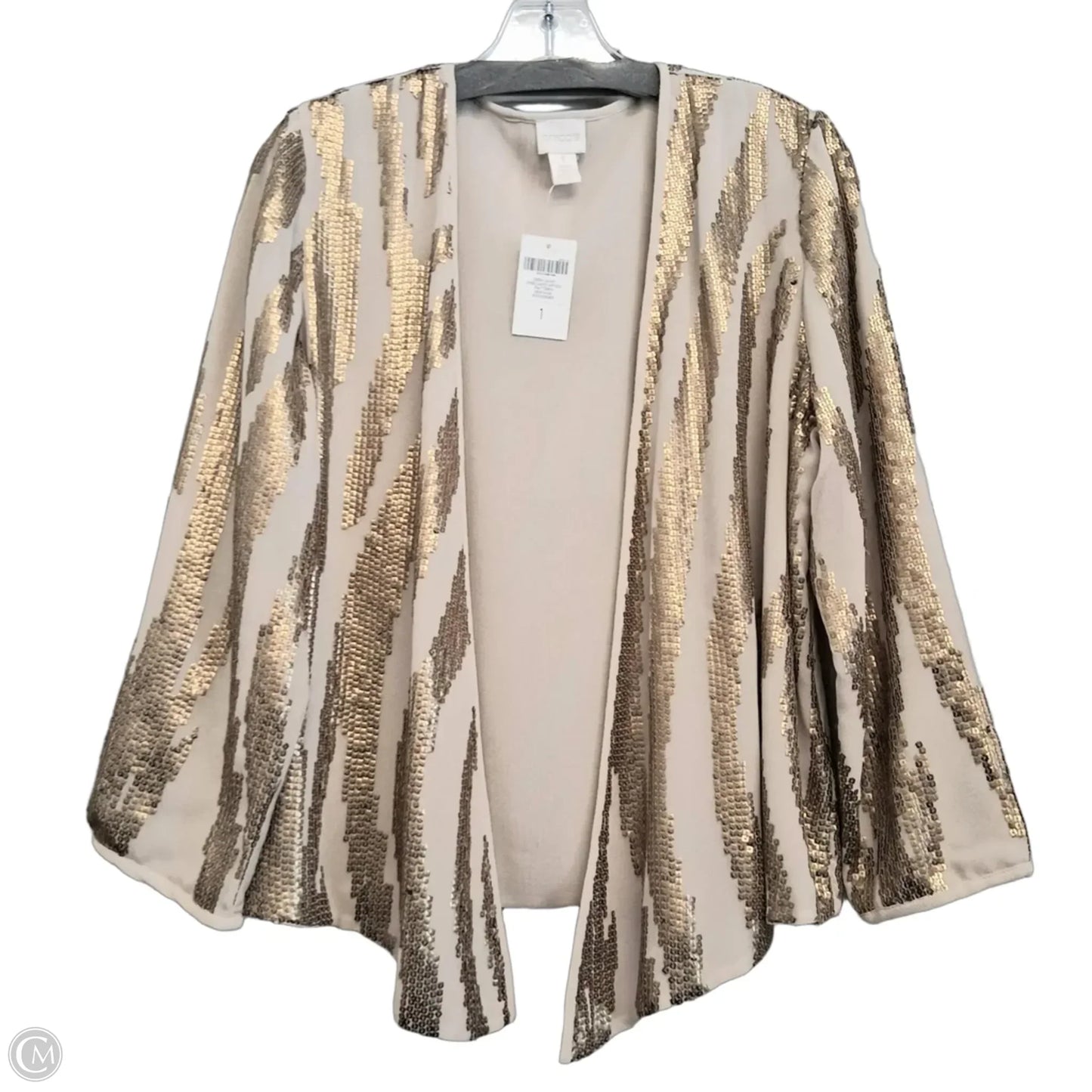 Blazer By Chicos In Tan, Size: M