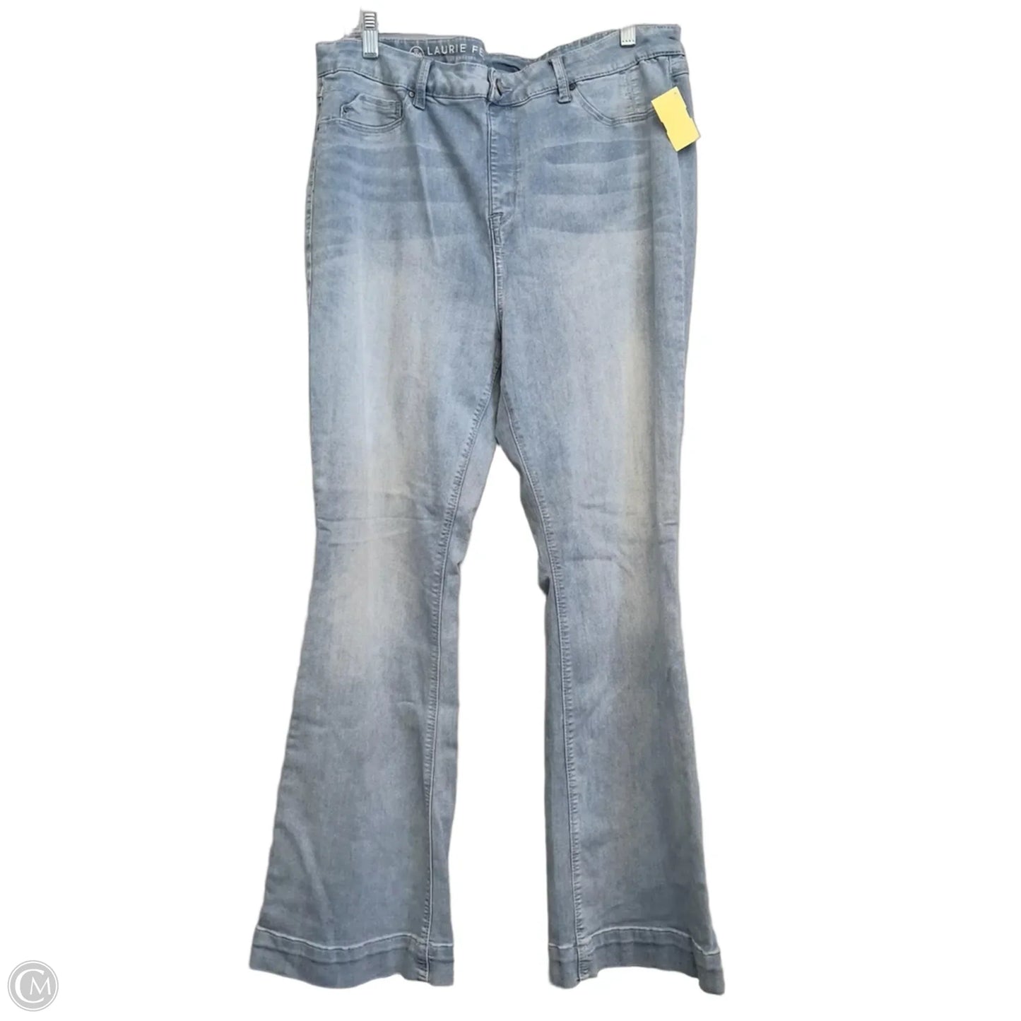 Jeans Flared By Laurie Felt In Blue Denim, Size: 18