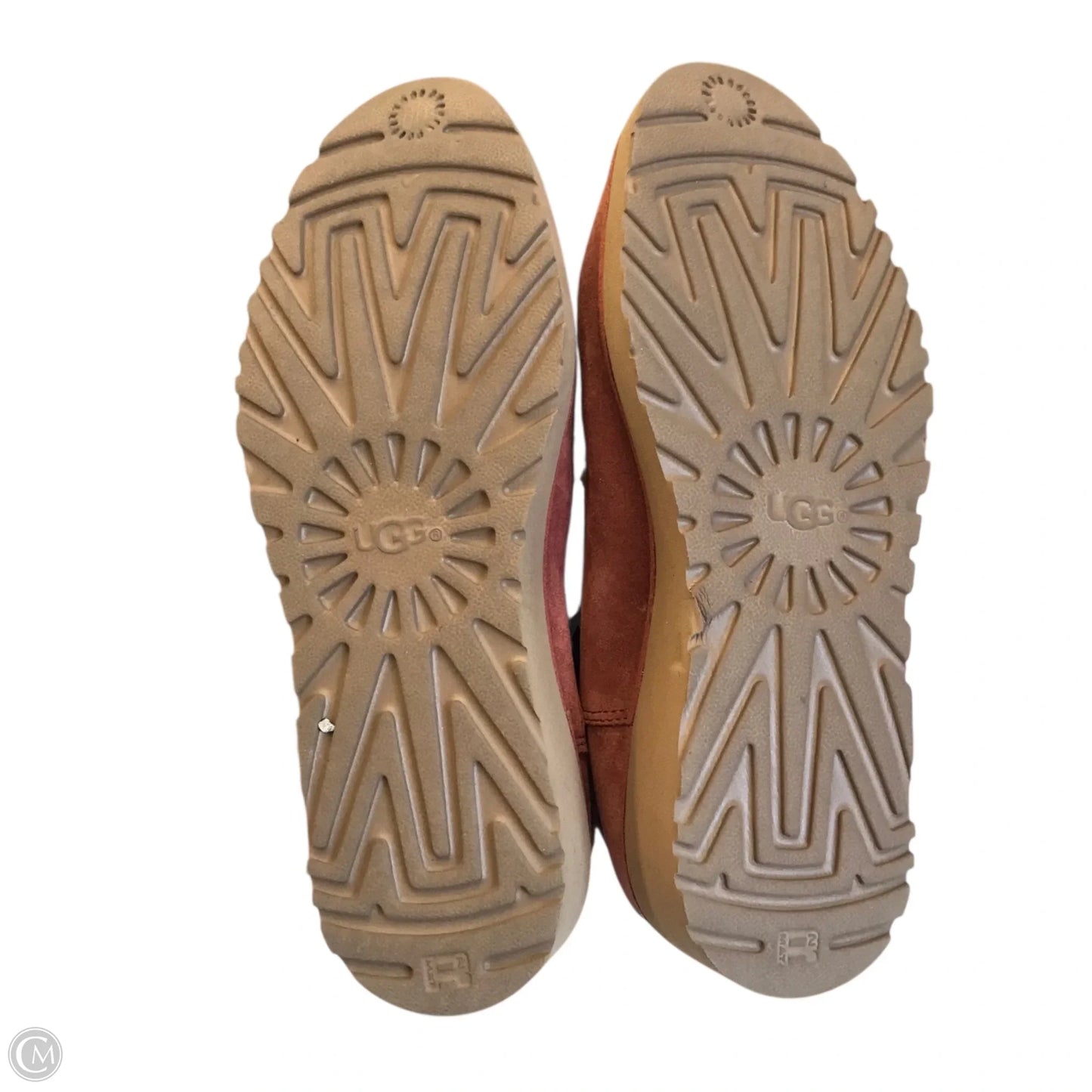 Boots Designer By Ugg In Orange, Size: 6