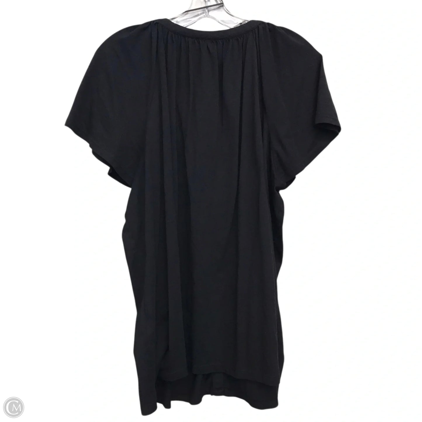 Top Short Sleeve By Style And Company In Black, Size: 3x