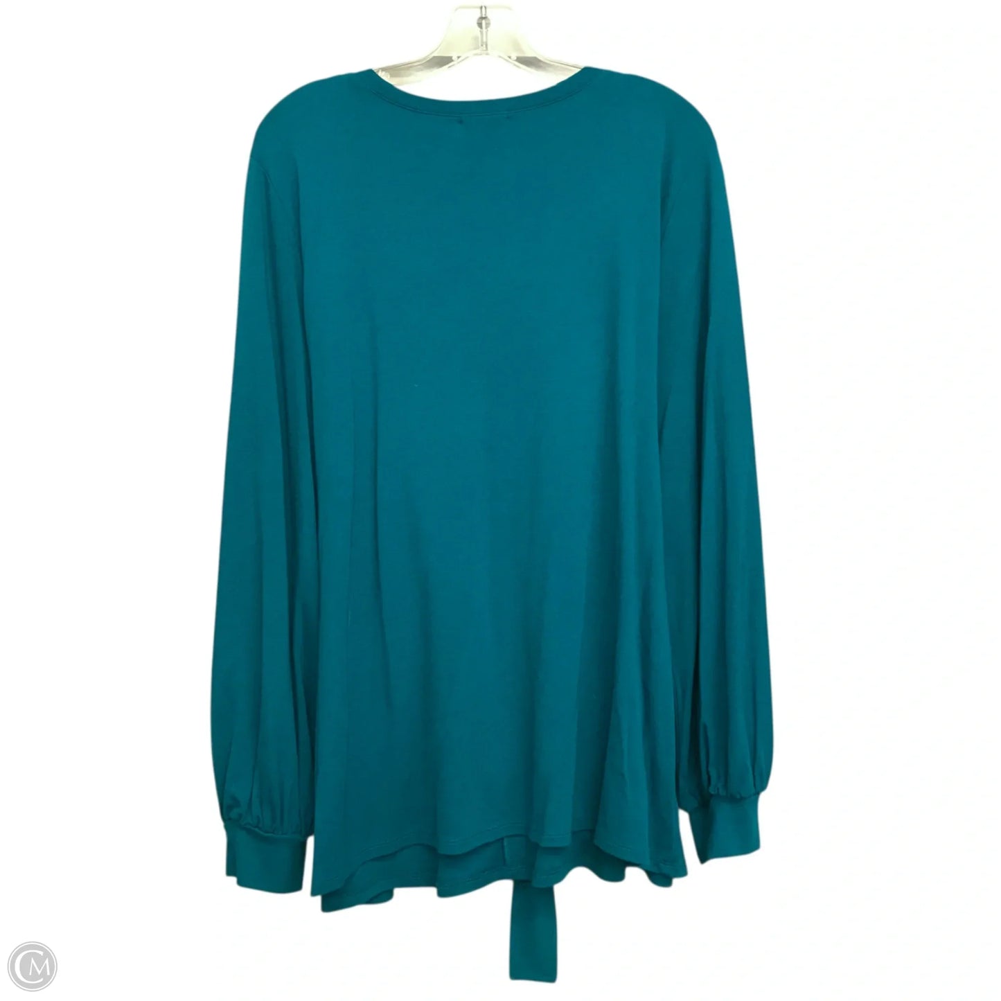Top Long Sleeve By Halogen In Teal, Size: 3x