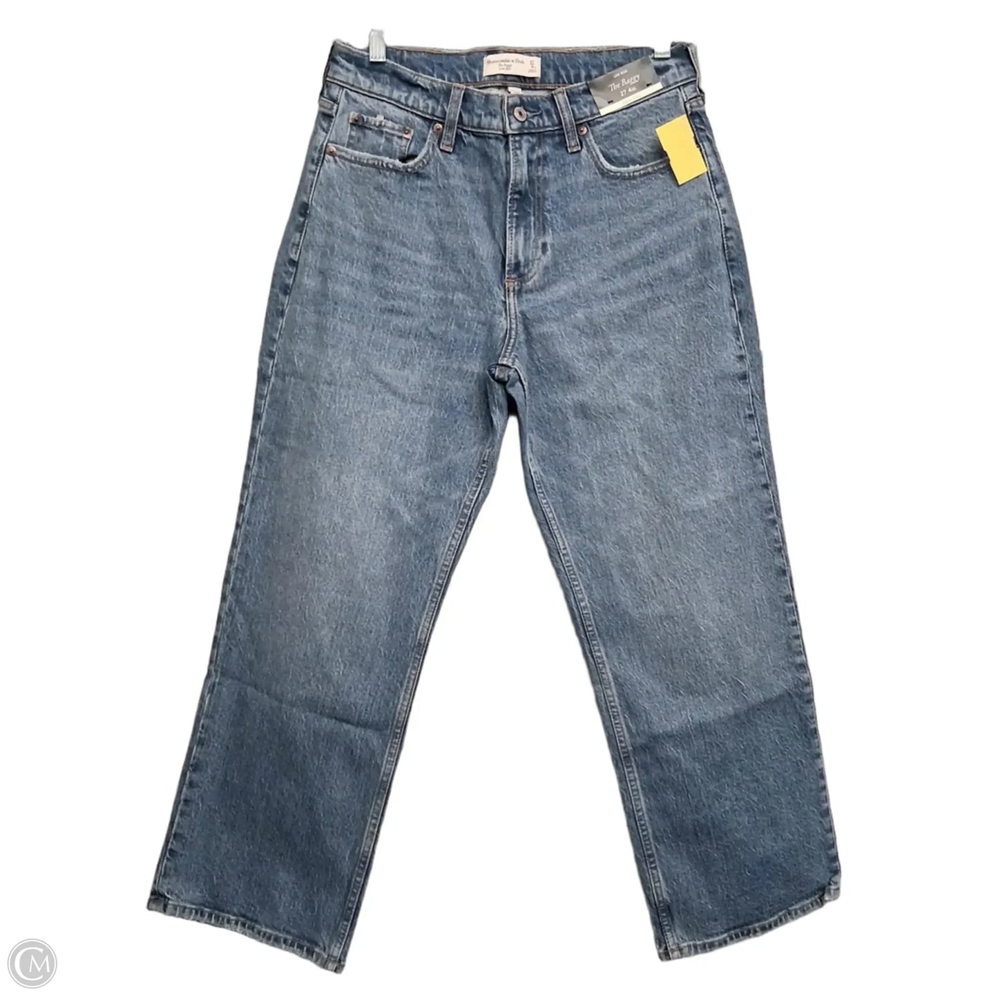 Jeans Straight By Abercrombie And Fitch In Blue Denim, Size: 4