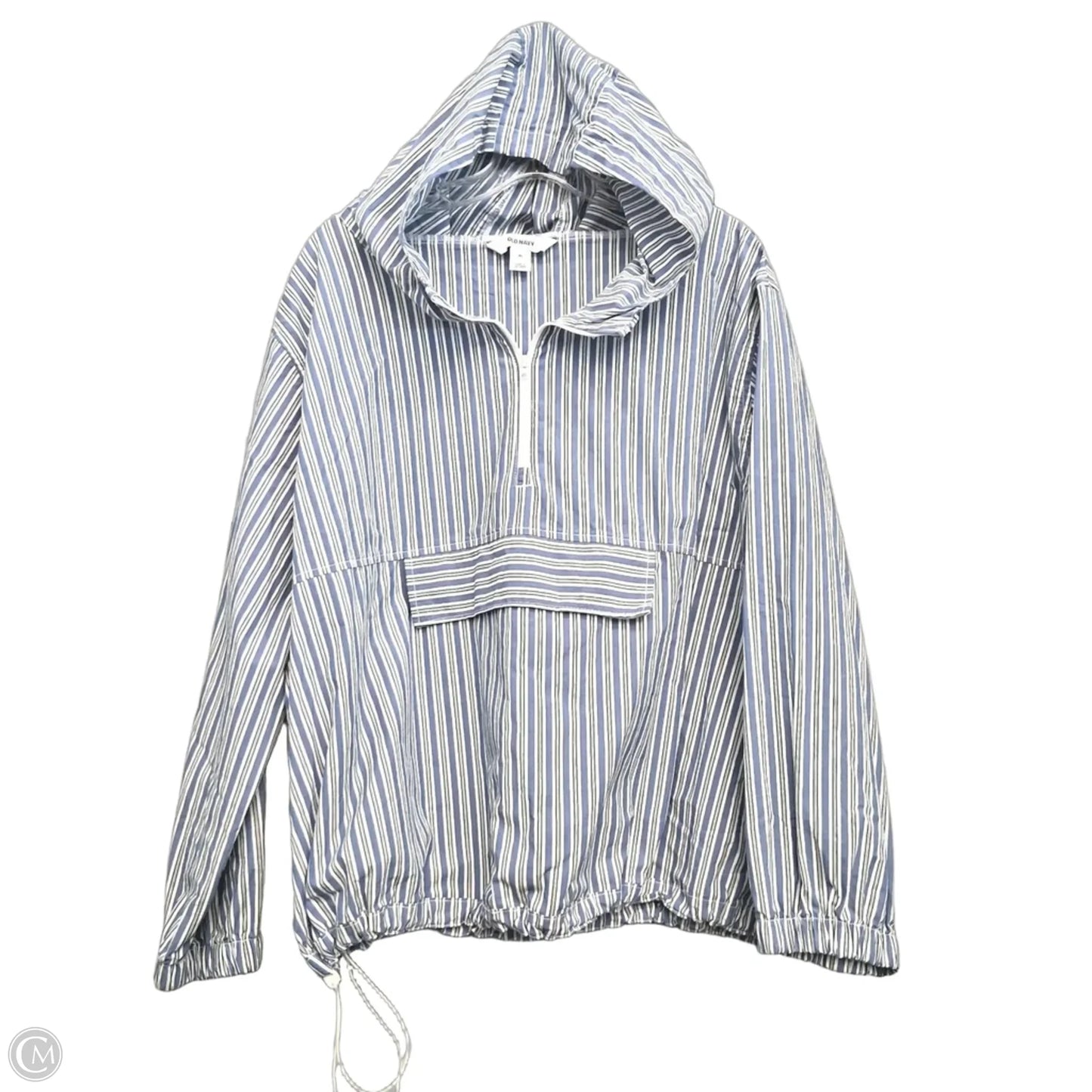 Top Long Sleeve By Old Navy In Blue & White, Size: Xl