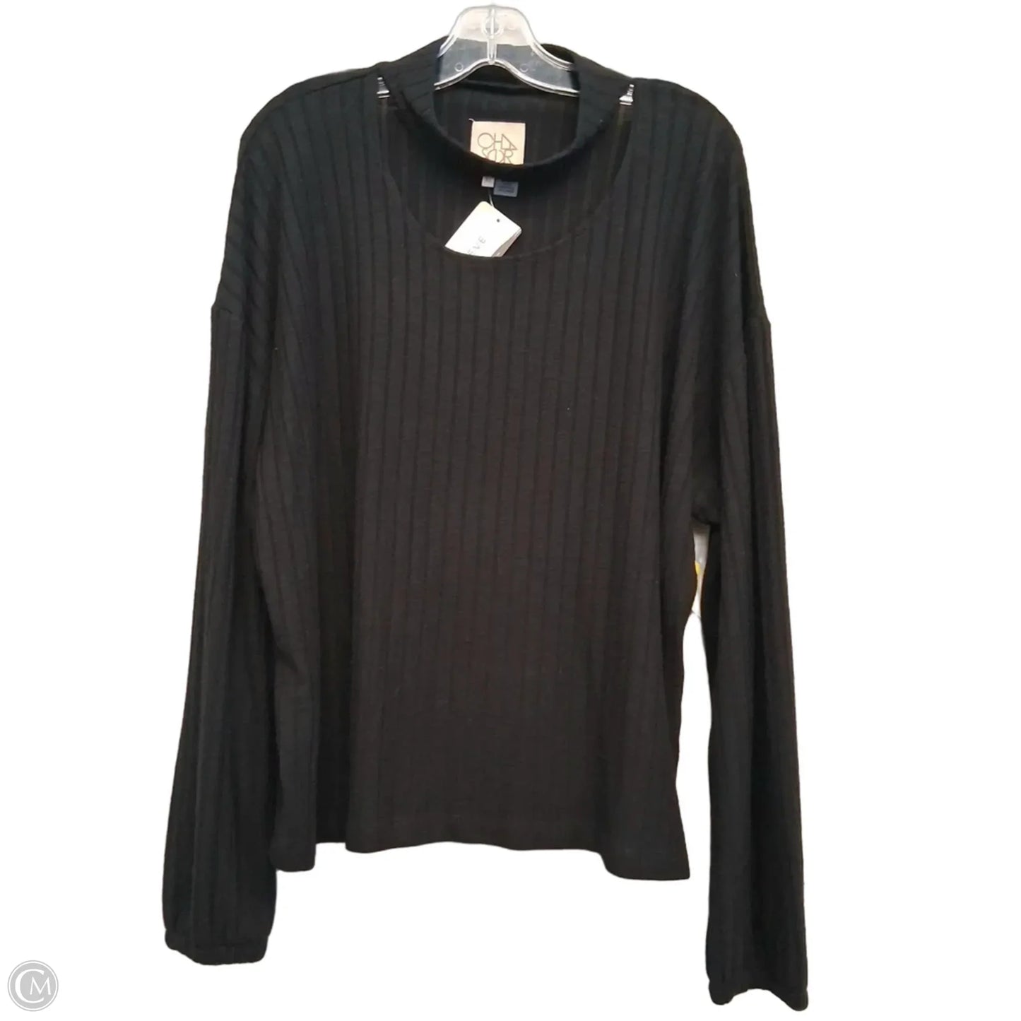 Top Long Sleeve By Chaser In Black, Size: Xl