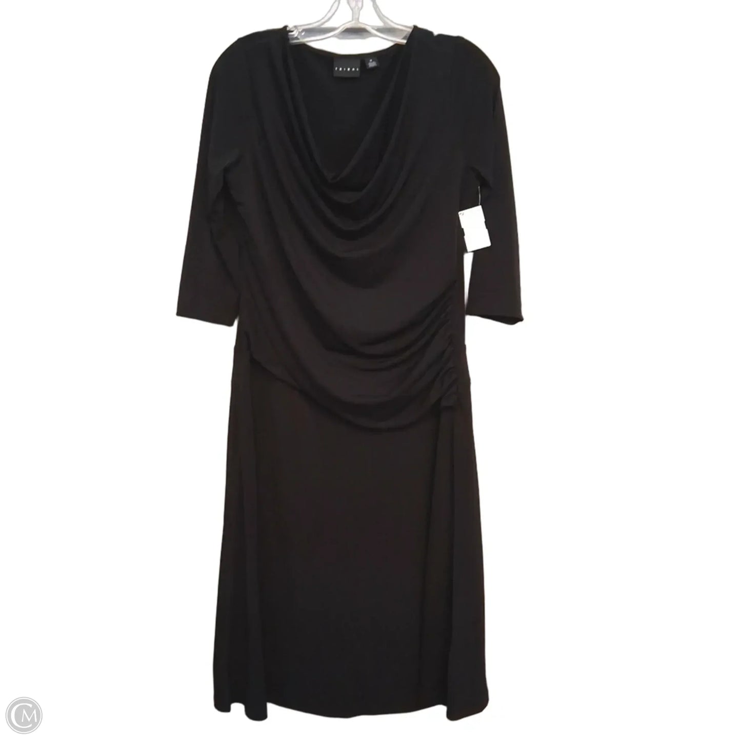 Dress Casual Midi By Tribal In Black, Size: M