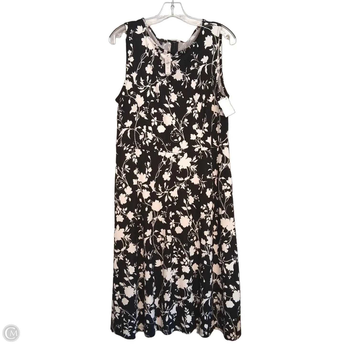 Dress Casual Midi By Talbots In Floral Print, Size: Xlp