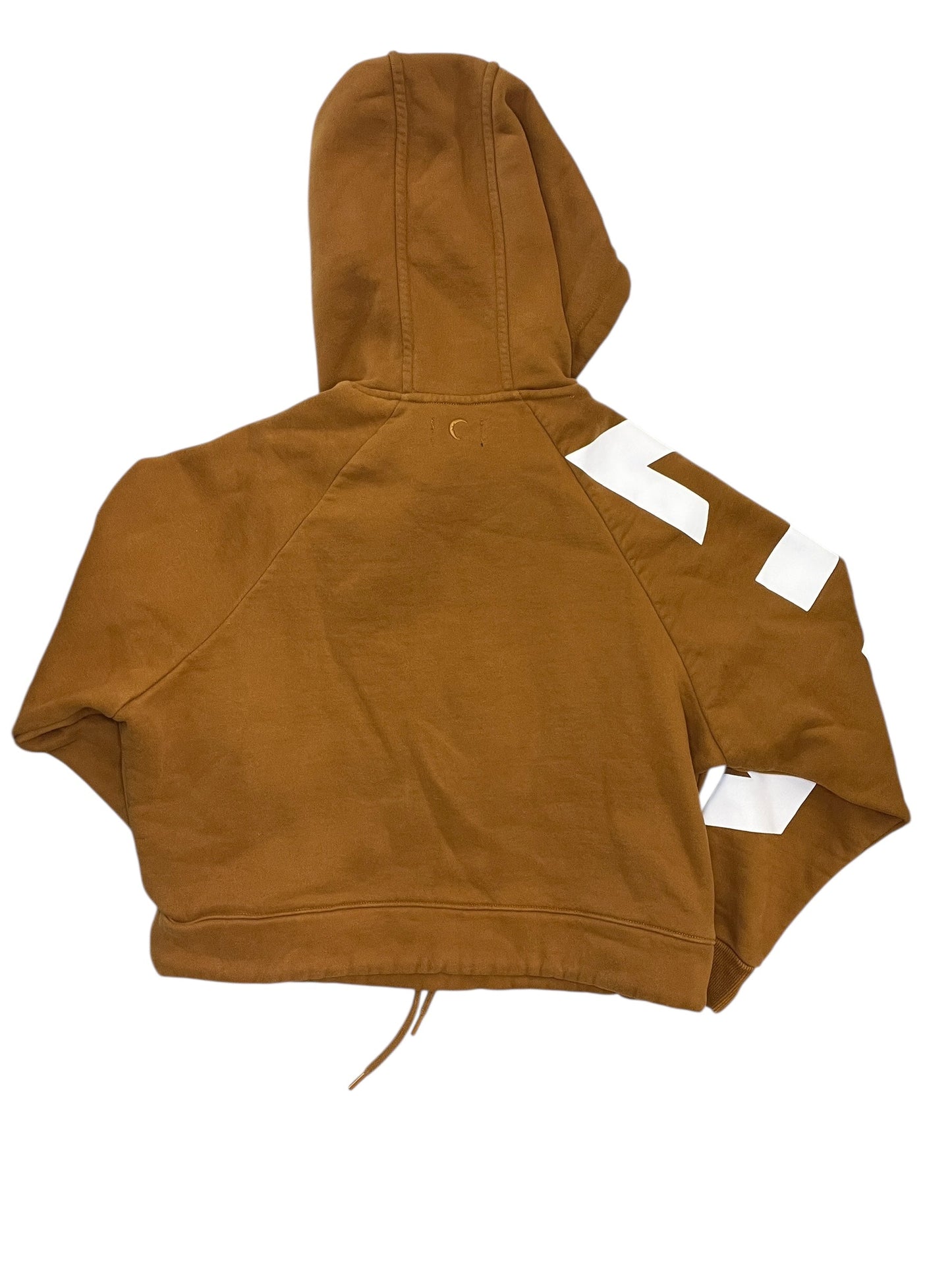 Athletic Sweatshirt Hoodie By Zyia In Brown, Size:M