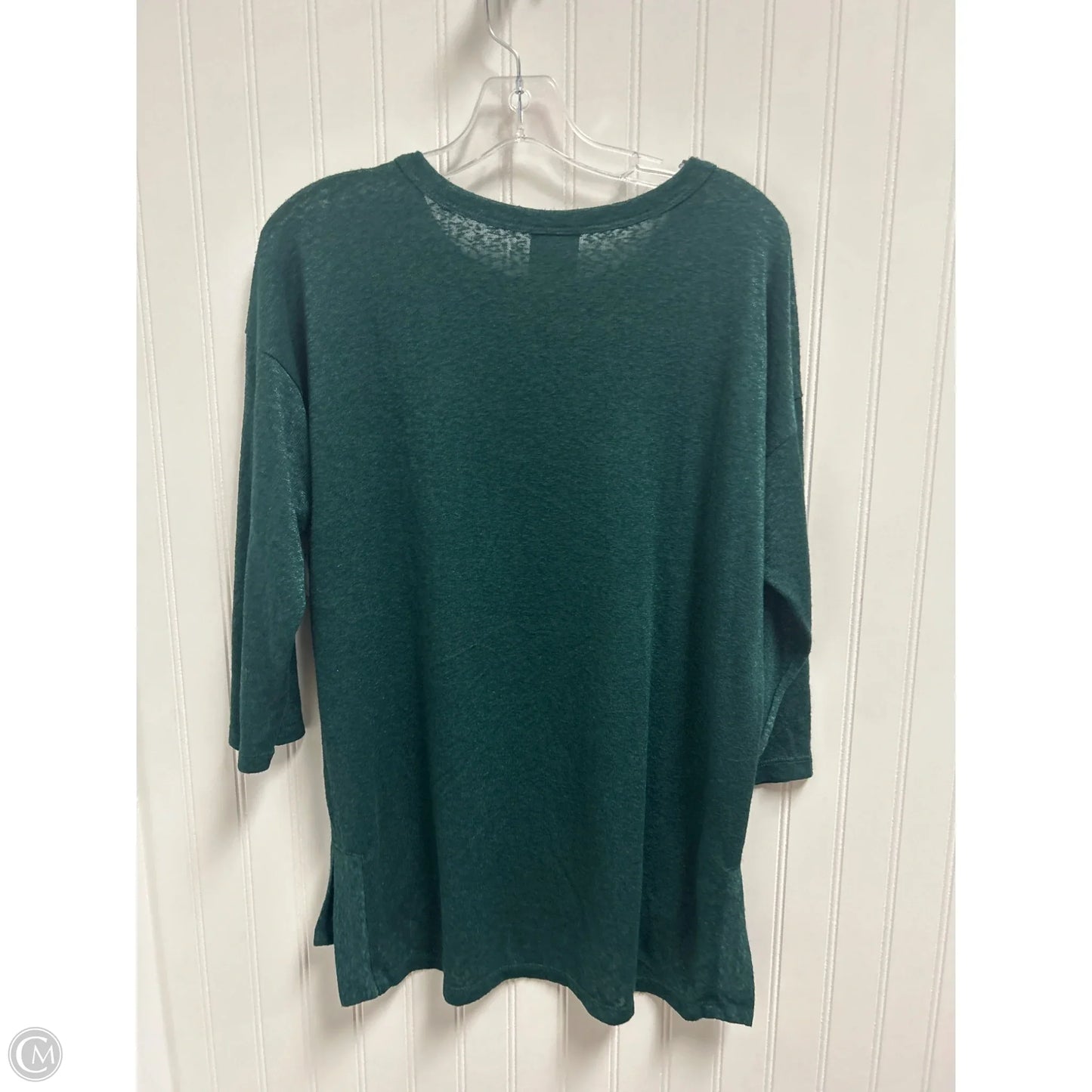 Top Long Sleeve By Bobeau In Green, Size: L