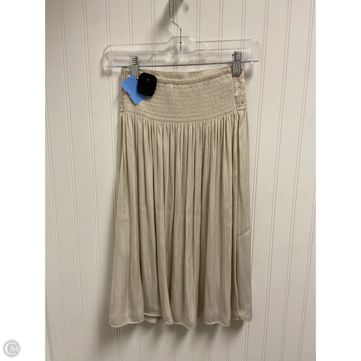 Skirt Midi By White House Black Market In Beige, Size: Xxs