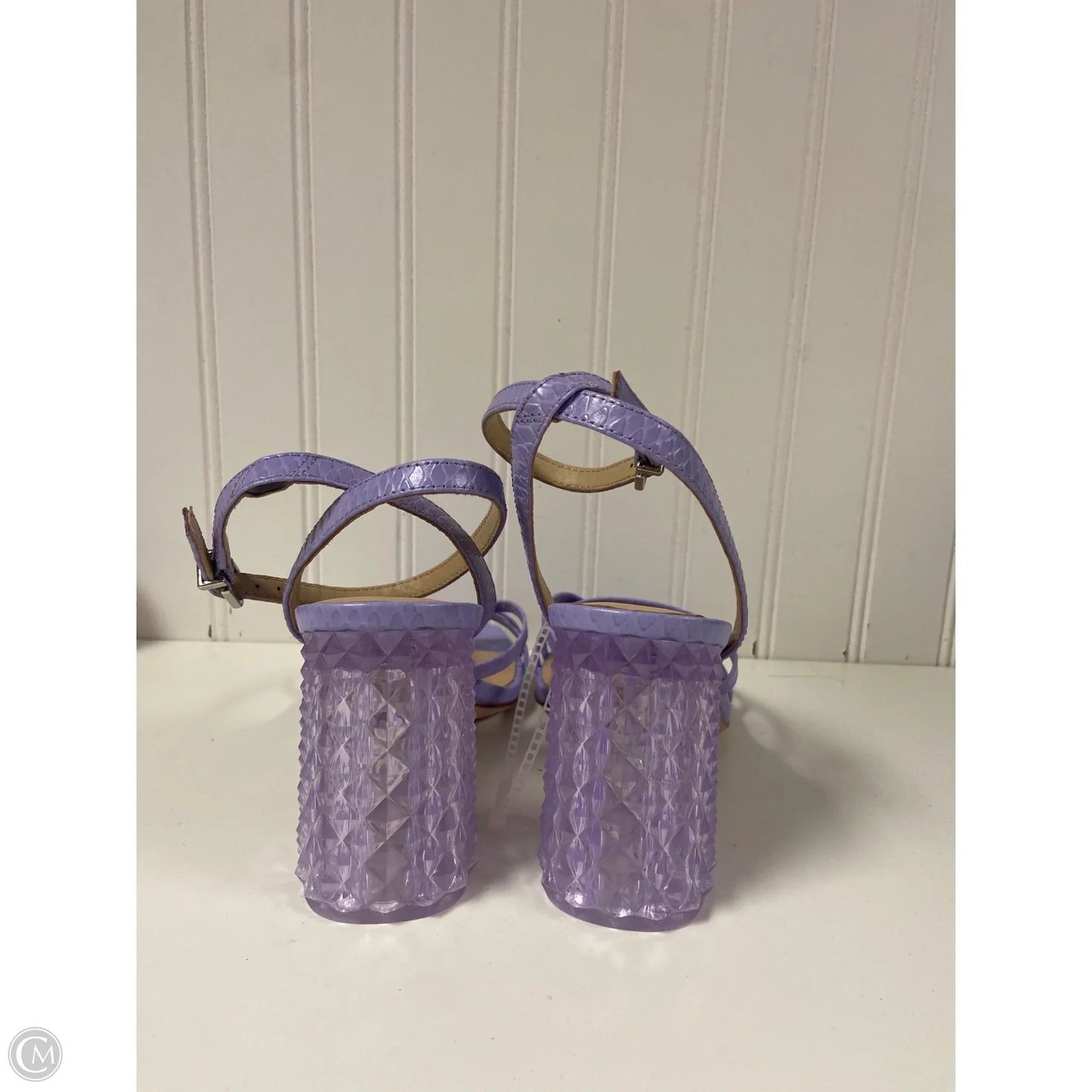 Sandals Heels Block By Antonio Melani In Purple, Size: 9