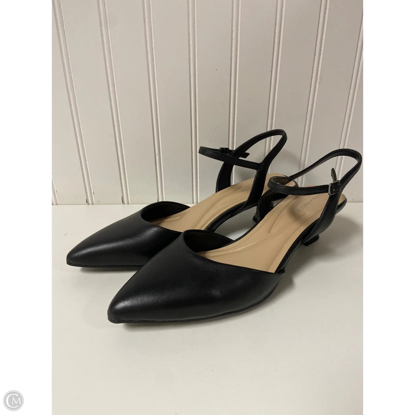 Shoes Heels Kitten By Easy Spirit In Black, Size: 9