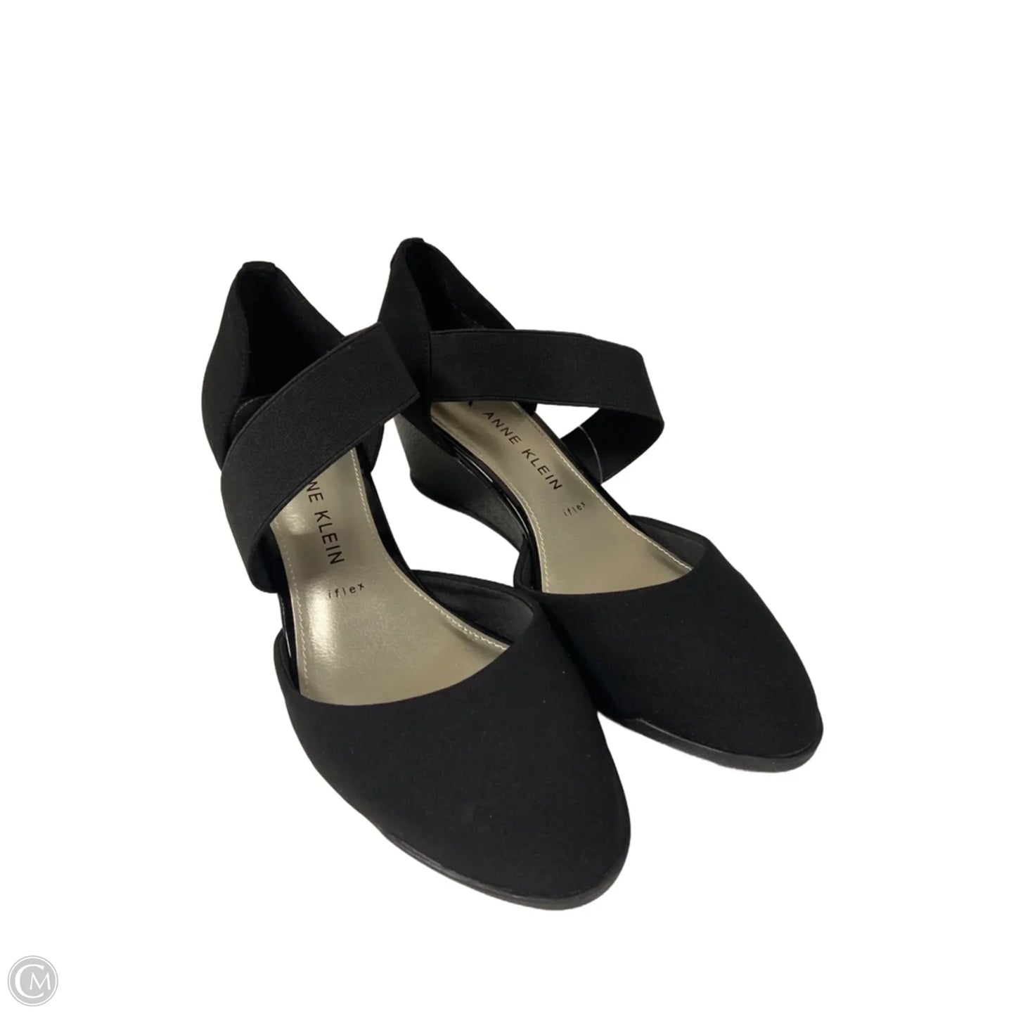 Shoes Heels Wedge By Anne Klein In Black, Size: 9