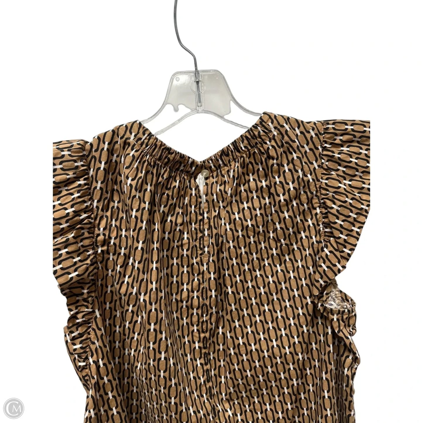 Top Sleeveless By Loft In Brown, Size: M