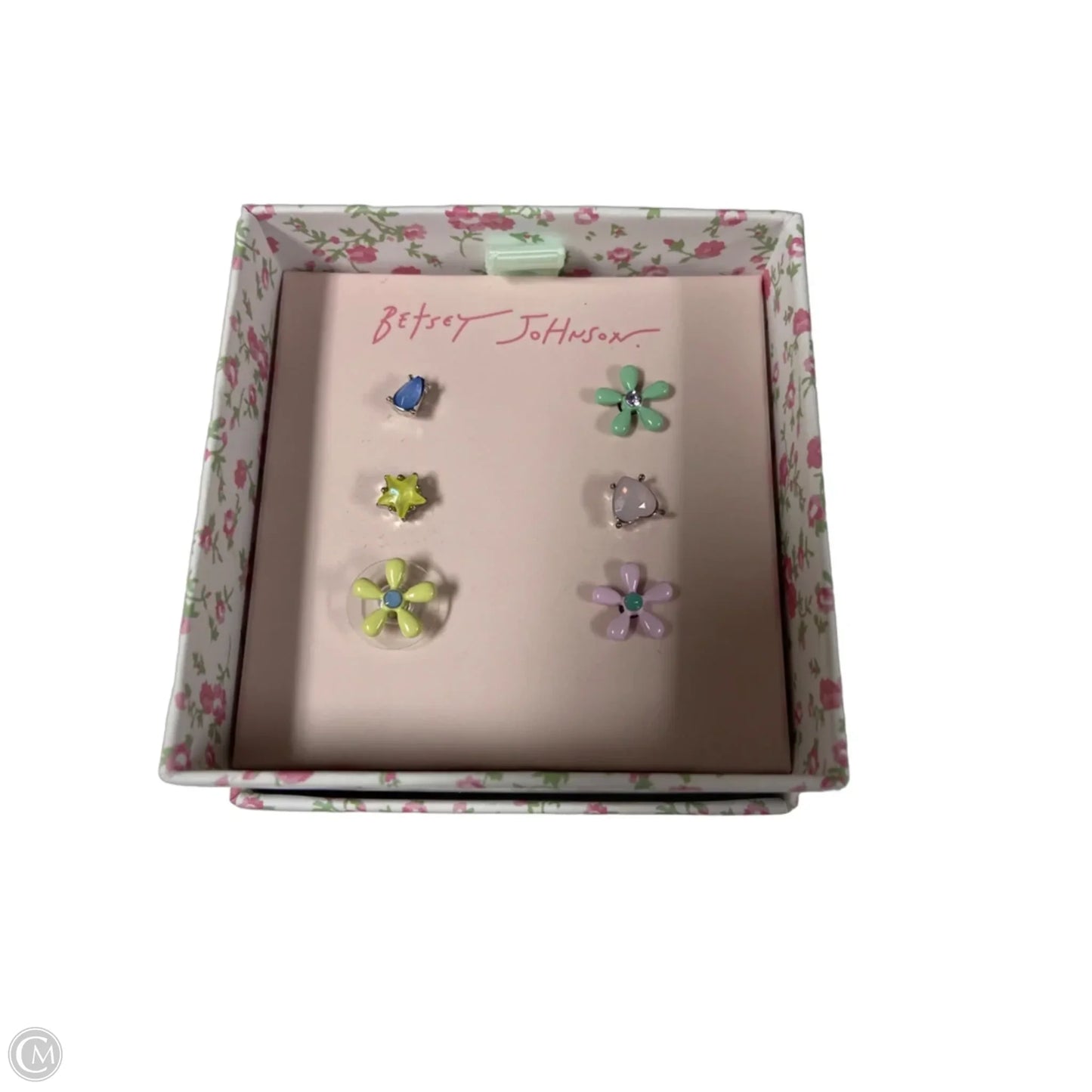 Earrings Stud By Betsey Johnson, Size: 03 Piece Set