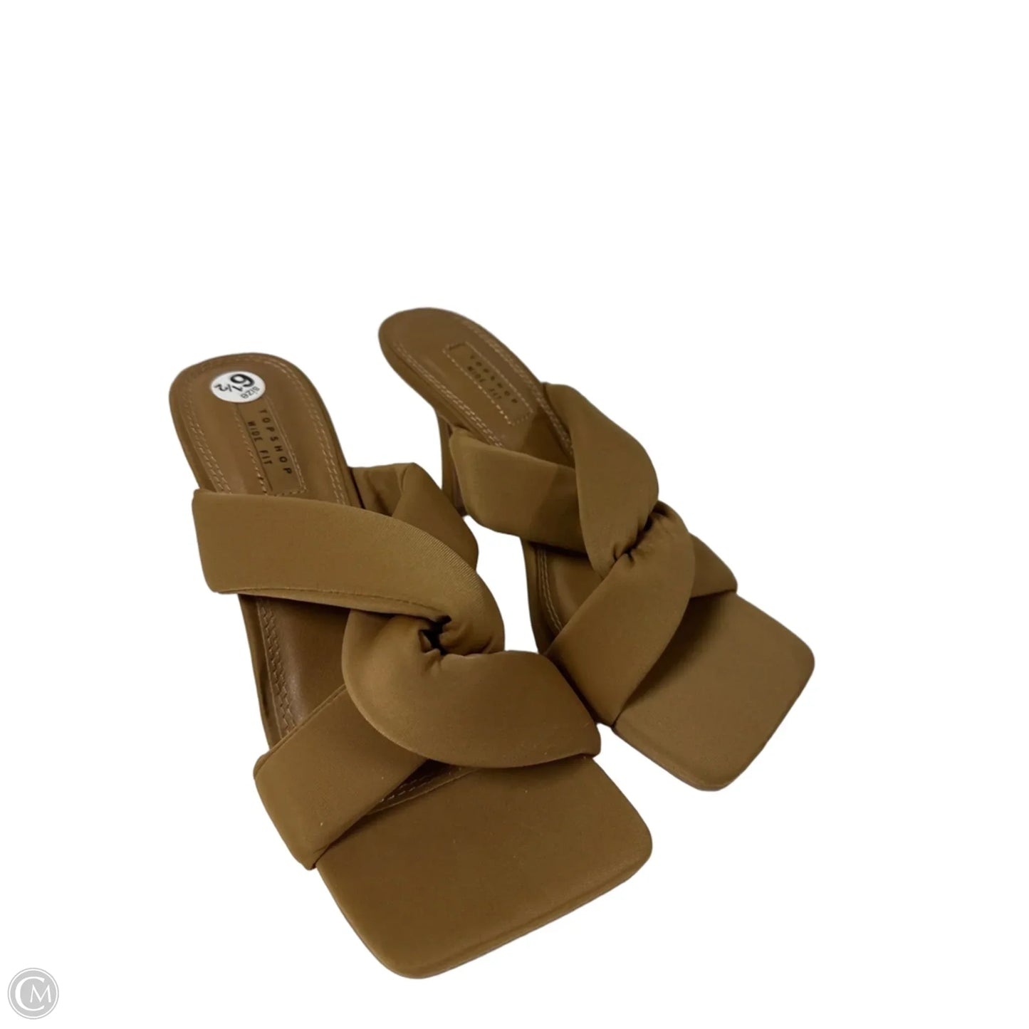 Sandals Heels Kitten By Top Shop In Tan, Size: 6.5