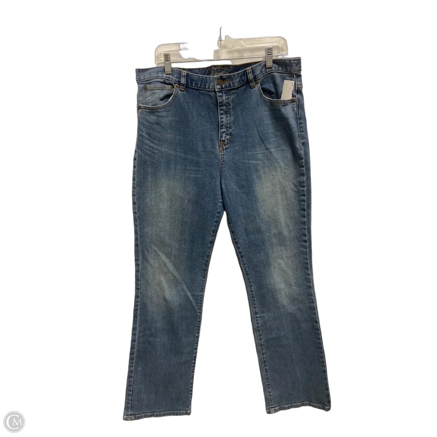 Jeans Straight By Clothes Mentor In Blue Denim, Size: 16