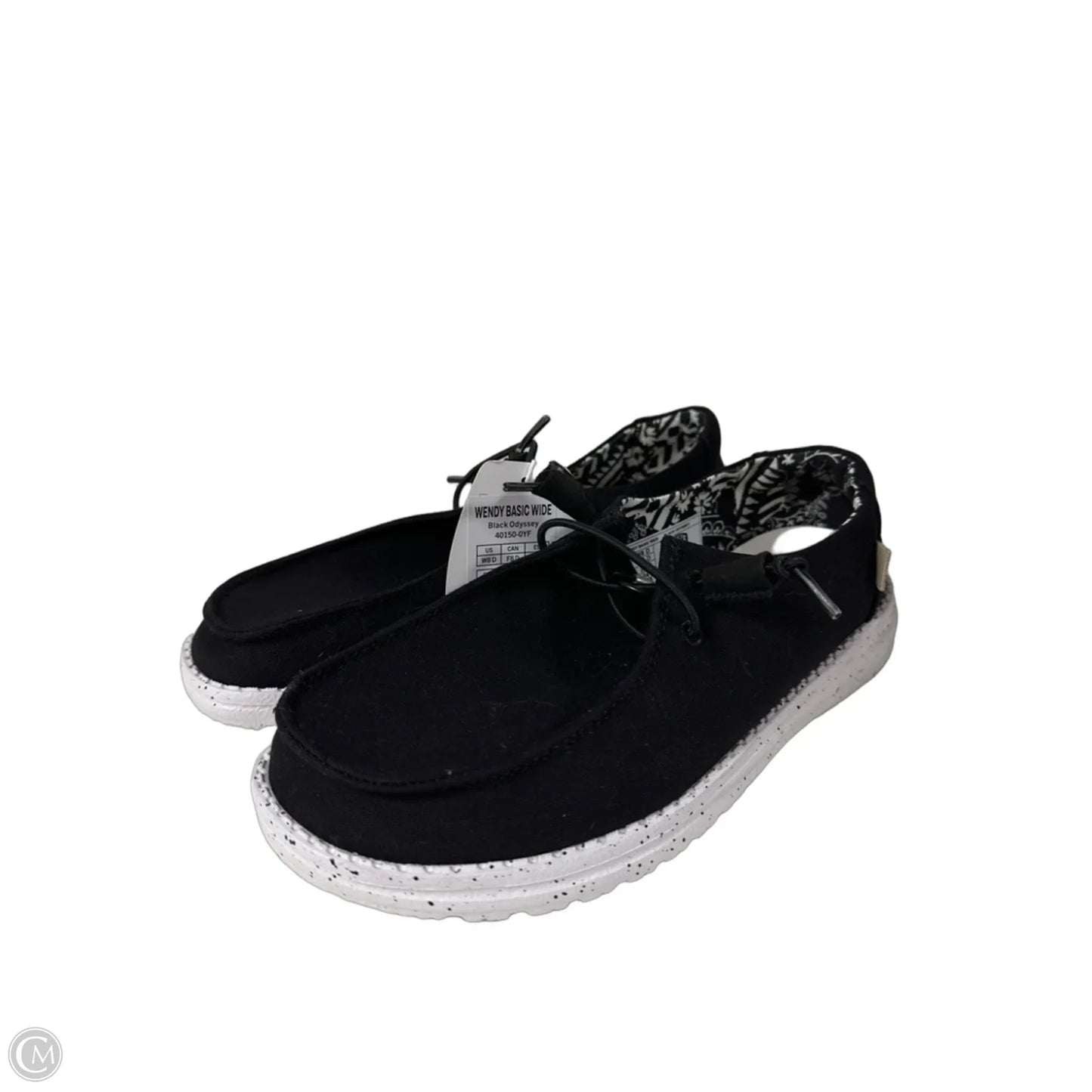 Shoes Flats By Hey Dude In Black, Size: 8