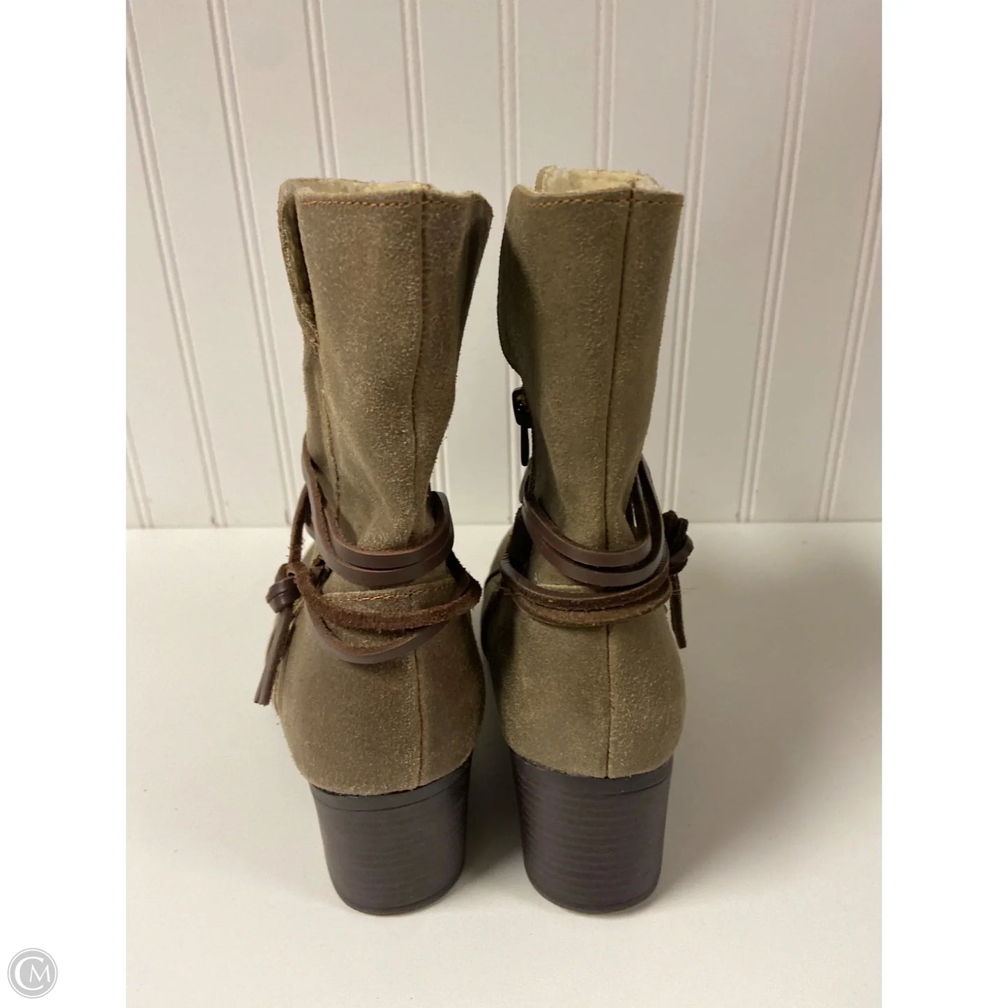 Boots Ankle Heels By Sporto In Tan, Size: 7