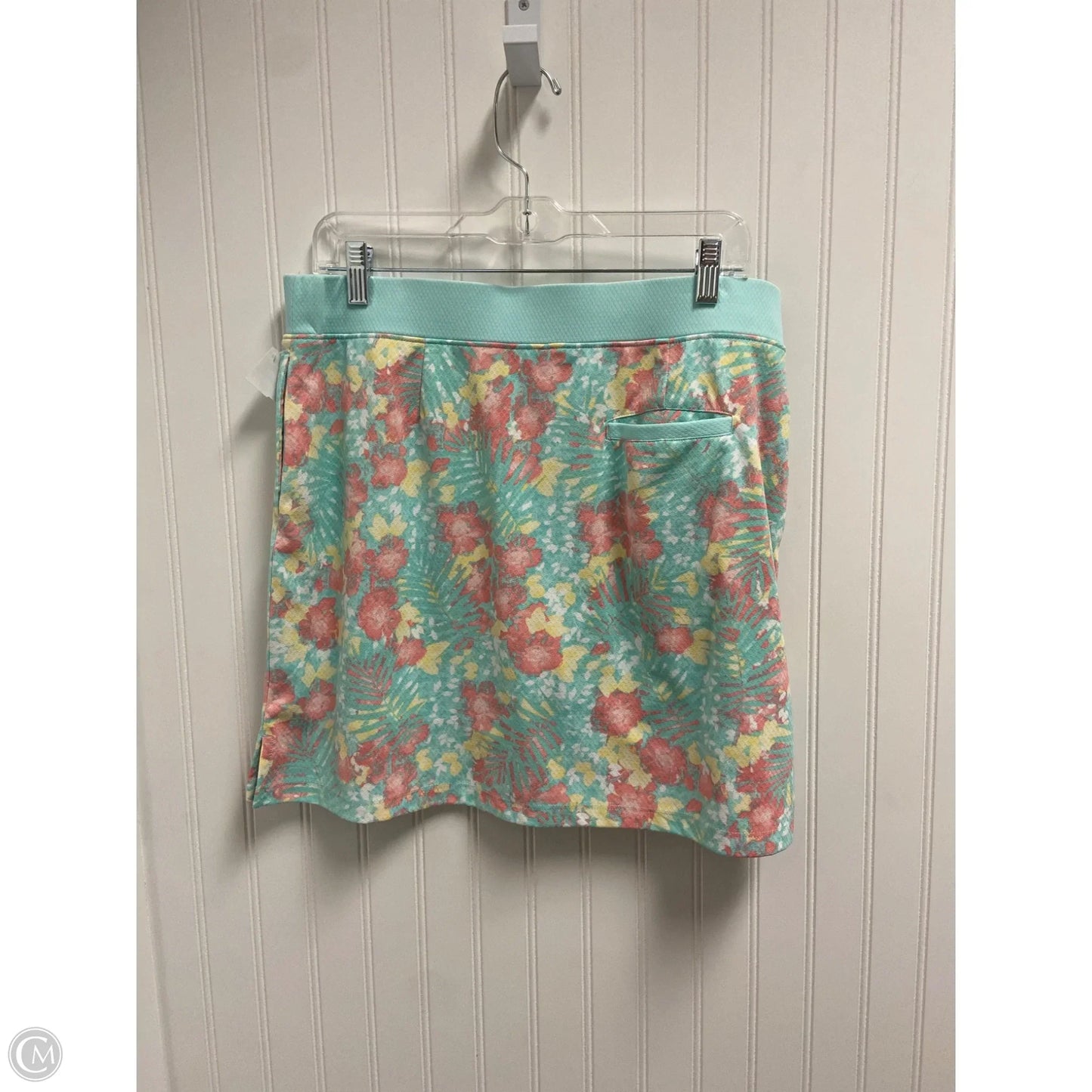 Athletic Skirt By Izod In Aqua, Size: L