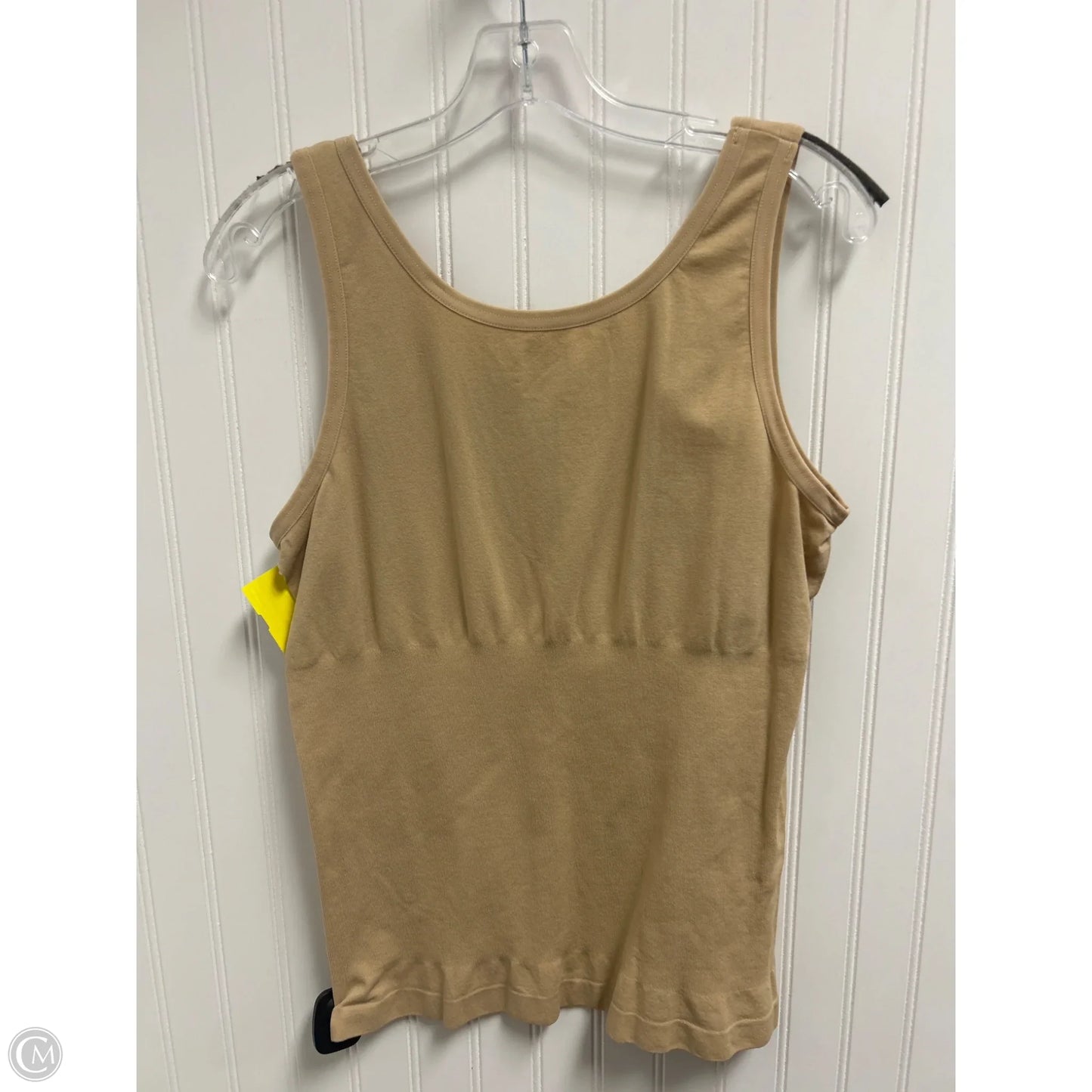 Tank Top By Clothes Mentor In Beige, Size: 3x
