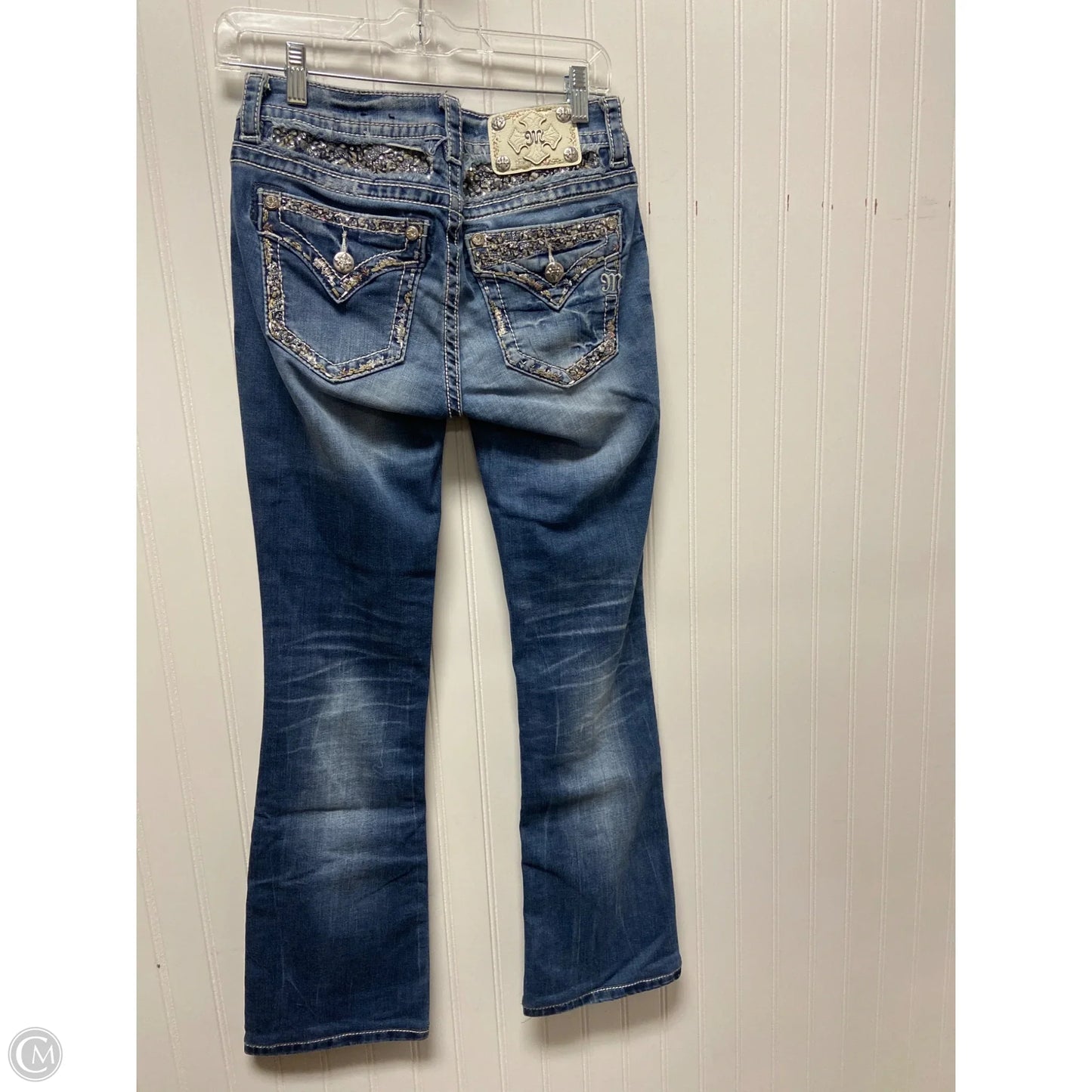 Jeans Flared By Miss Me In Blue Denim, Size: 2