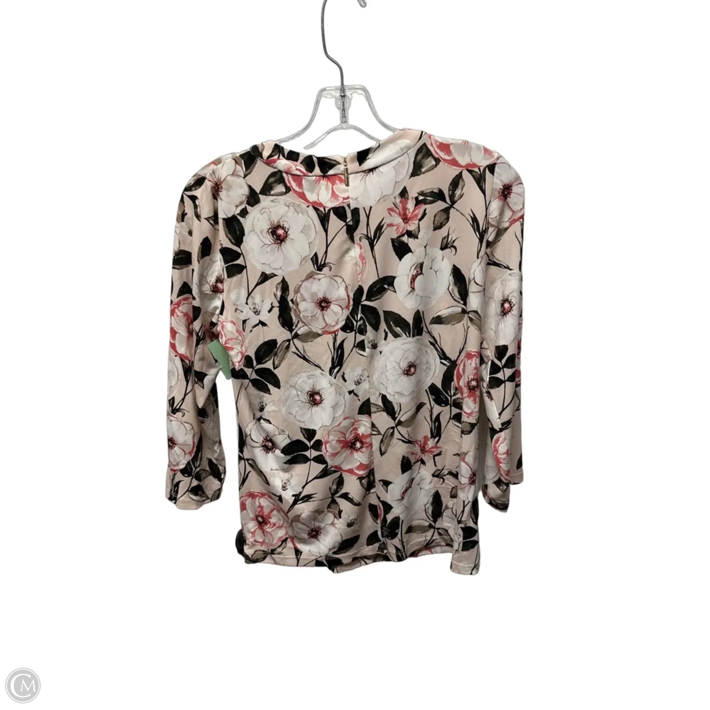 Top Long Sleeve Designer By Karl Lagerfeld In Floral Print, Size: S