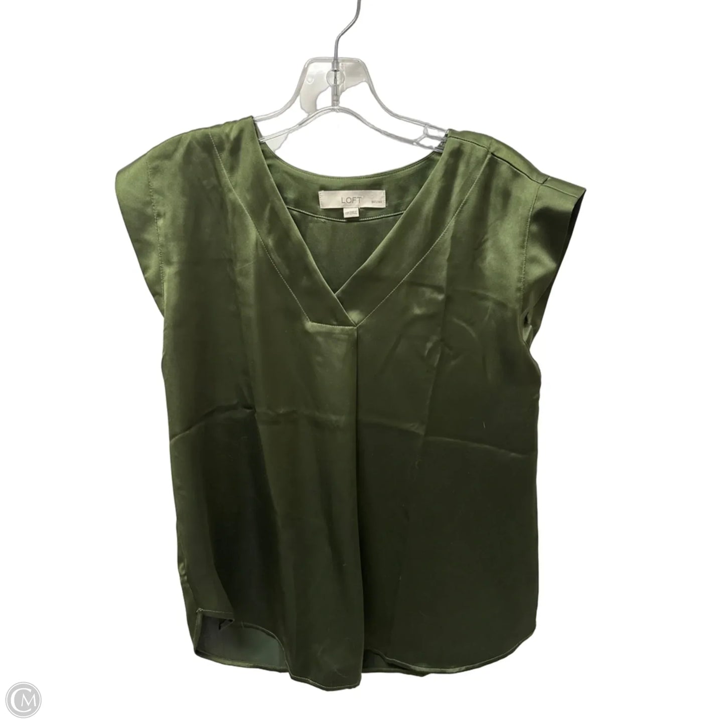 Top Sleeveless By Loft In Green, Size: Xs