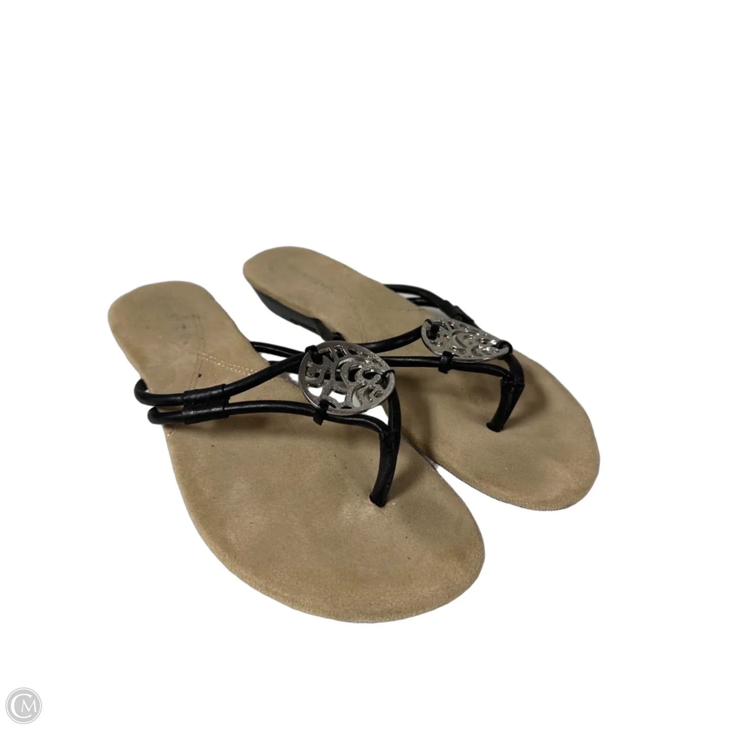 Sandals Flats By Maripe In Black, Size: 8