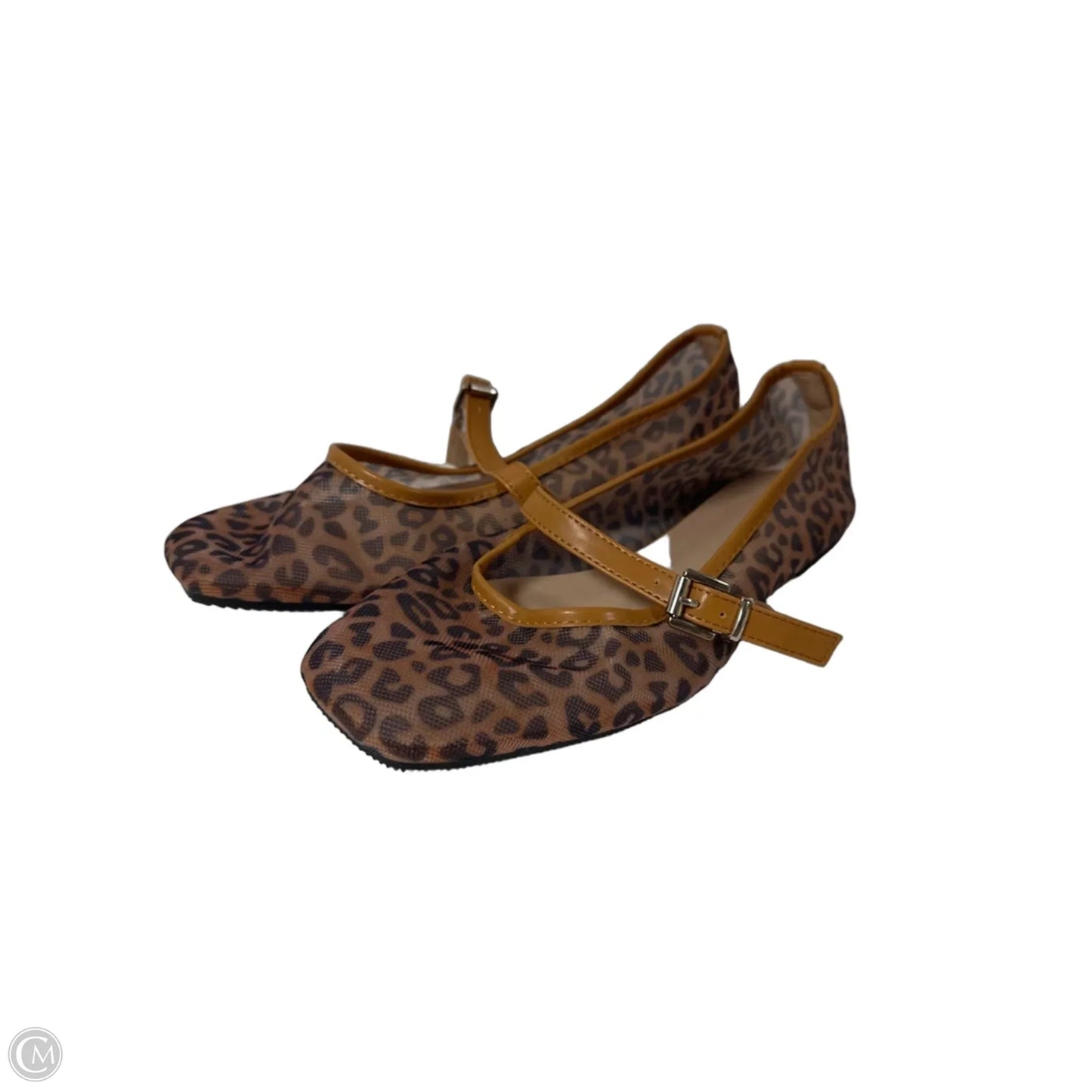 Shoes Flats By Clothes Mentor In Animal Print, Size: 7.5