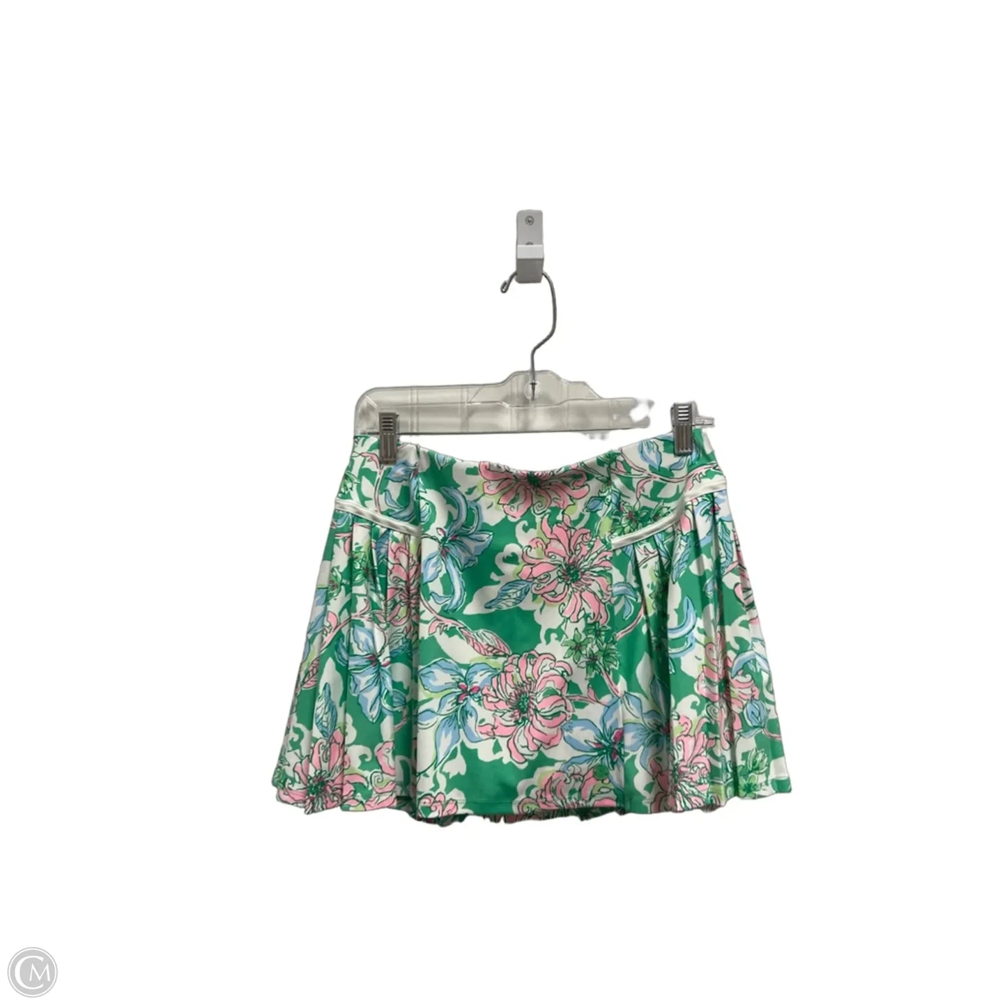 Skort Designer By Lilly Pulitzer In Green & Pink, Size: S