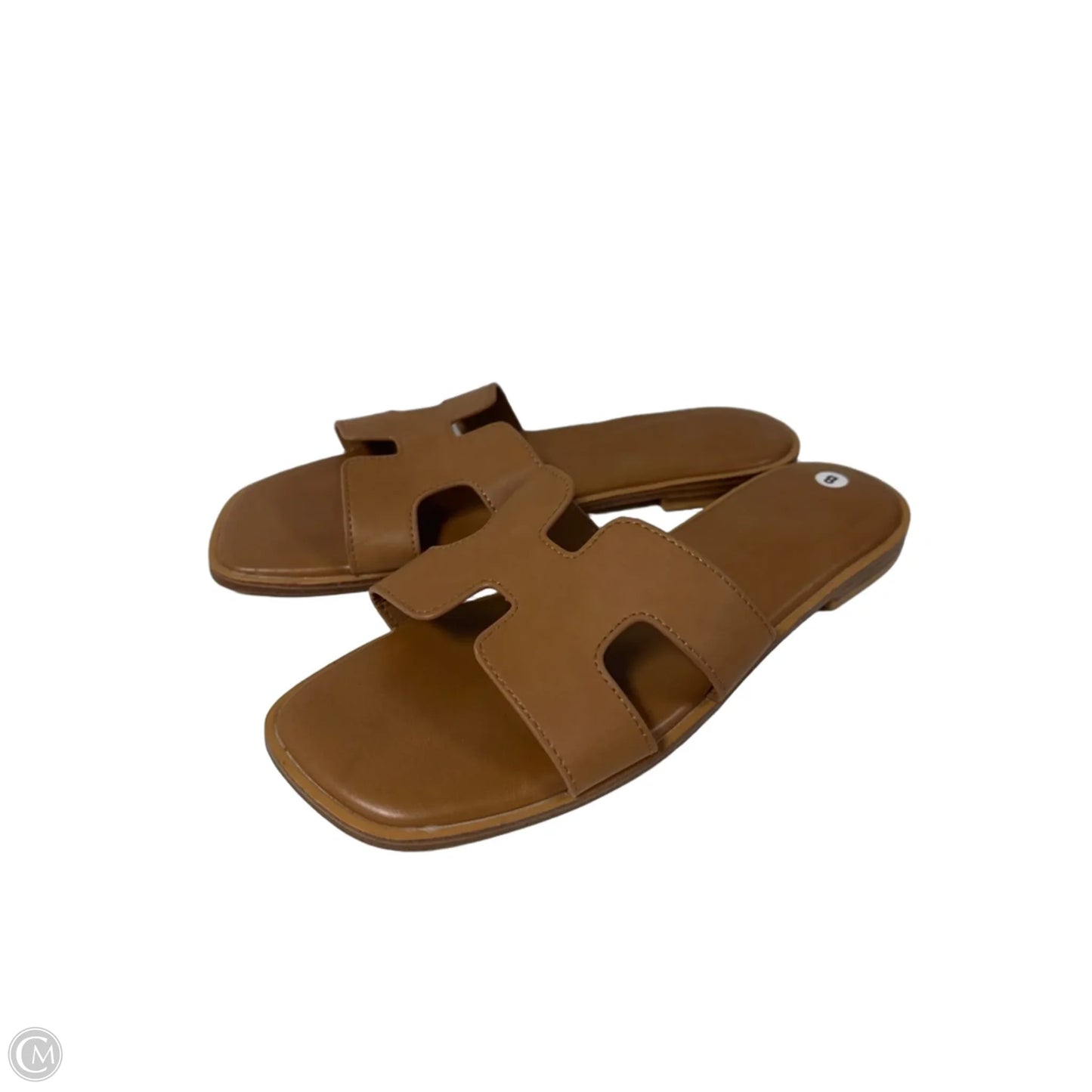 Sandals Flats By Clothes Mentor In Brown, Size: 8