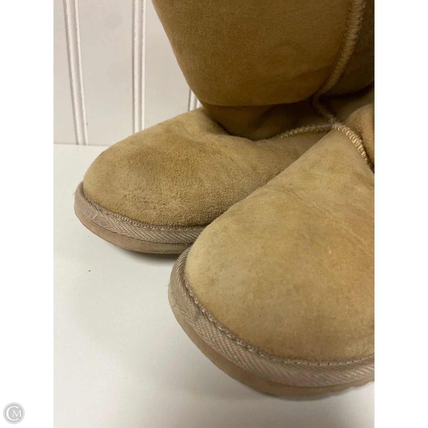 Boots Designer By Ugg In Brown, Size: 6