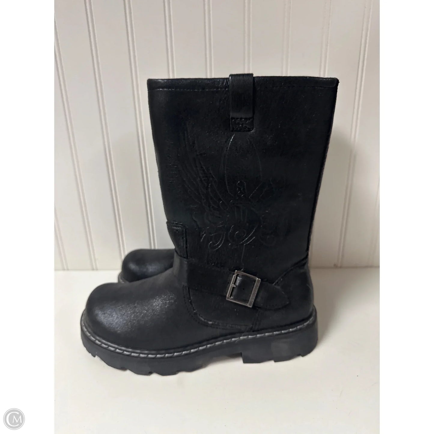 Boots Mid-calf Flats By Skechers In Black, Size: 8.5