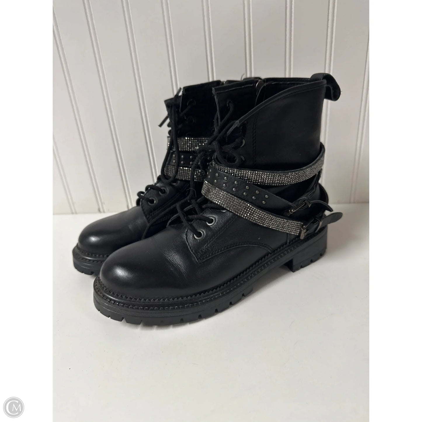 Boots Combat By Steve Madden In Black, Size: 7.5